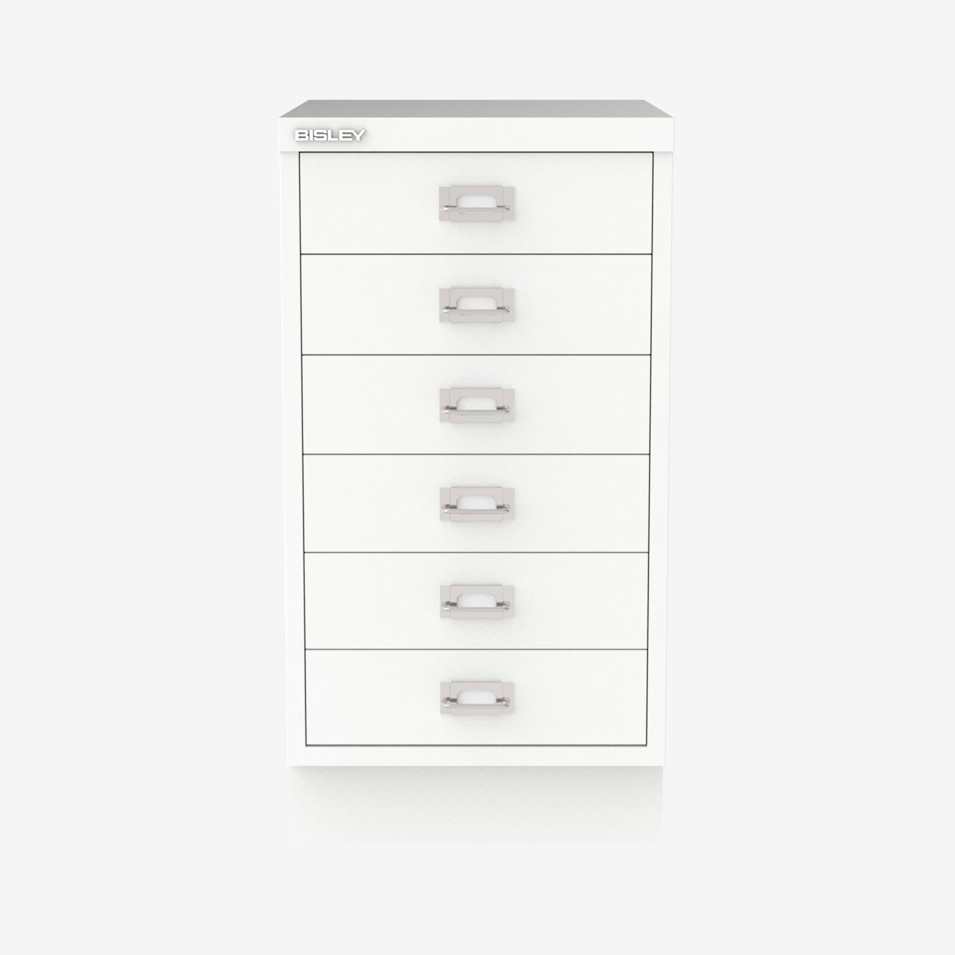 Bulk Buy Bisley 6-Drawer Filing Cabinet in Traffic White | Bisley Direct