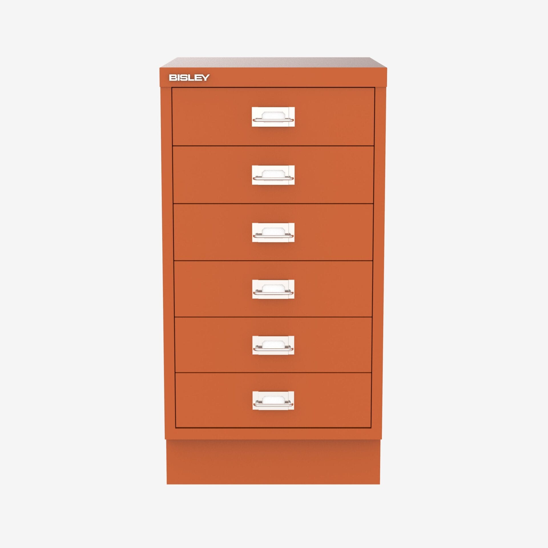 Bulk Buy Bisley 6-Drawer Filing Cabinet in Orange | Bisley Direct