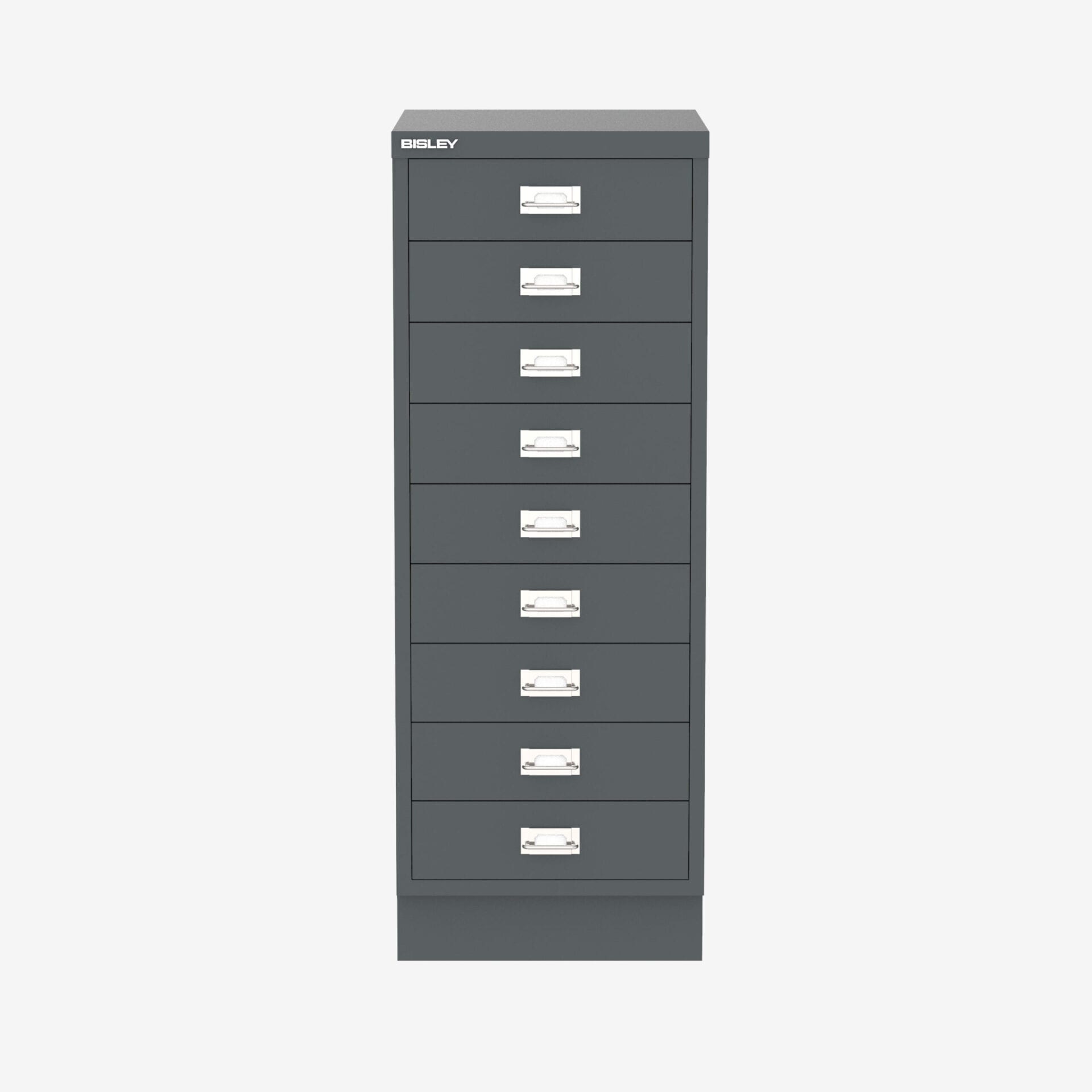 Bulk Buy Bisley 9-Drawer Filing Cabinet in Anthracite Grey | Bisley Direct