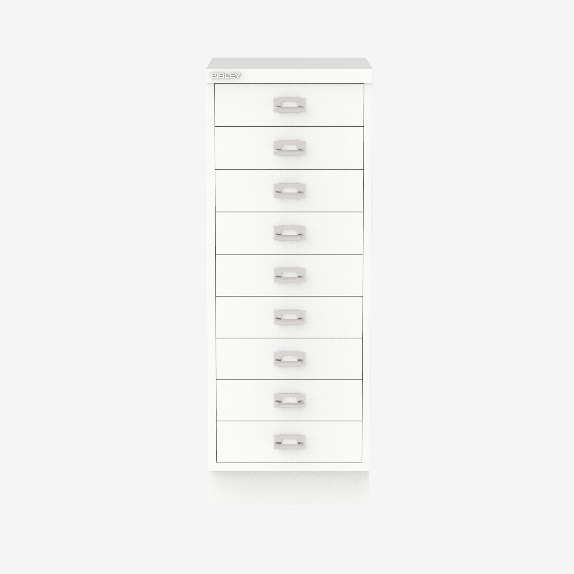 Bulk Buy Bisley 9-Drawer Filing Cabinet in Traffic White | Bisley Direct