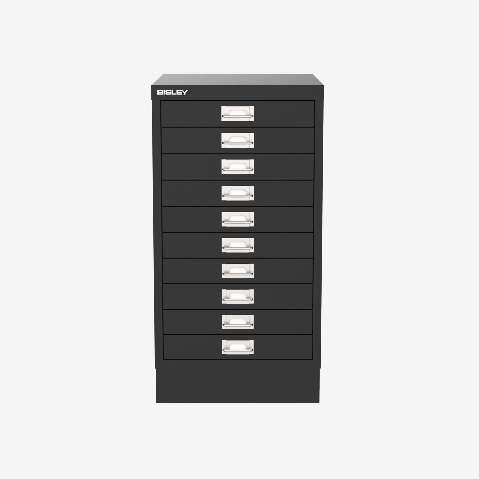 Wholesale Bisley 10-Drawer Filing Cabinet in Black | Bisley Direct