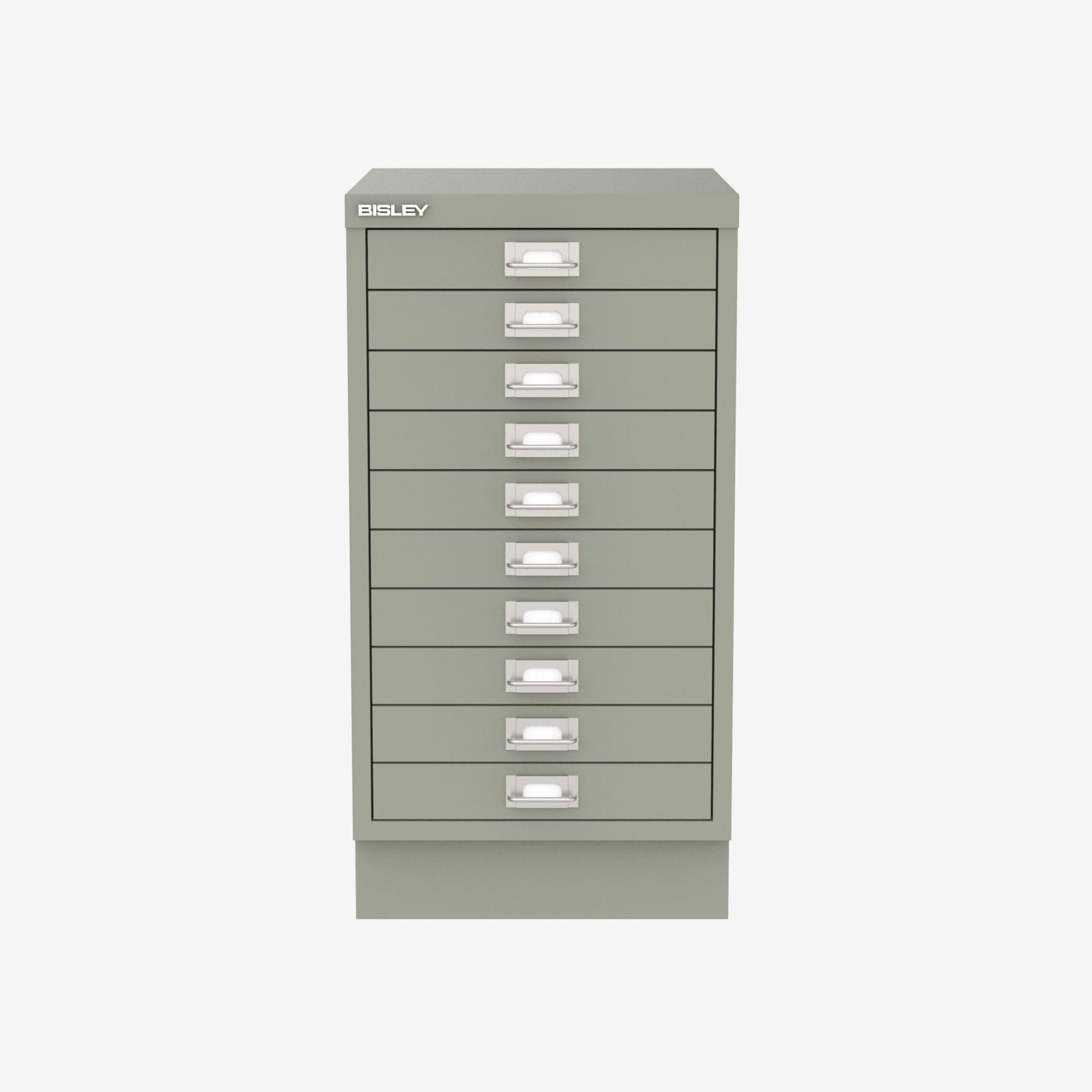 Wholesale Bisley 10-Drawer Filing Cabinet in Goose Grey | Bisley Direct