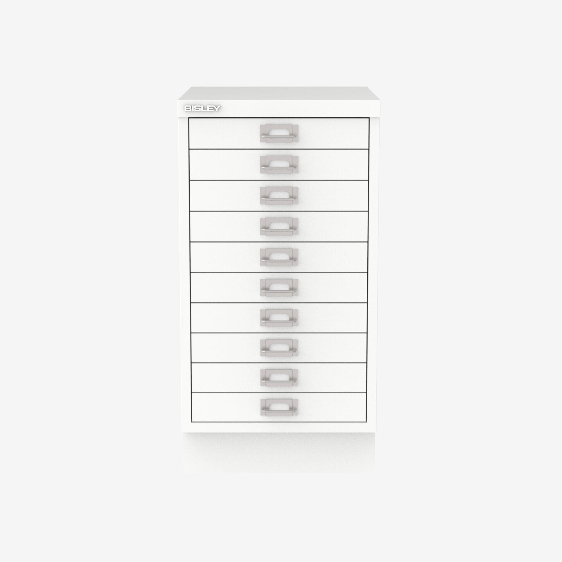 Wholesale Bisley 10-Drawer Filing Cabinet in Traffic White | Bisley Direct