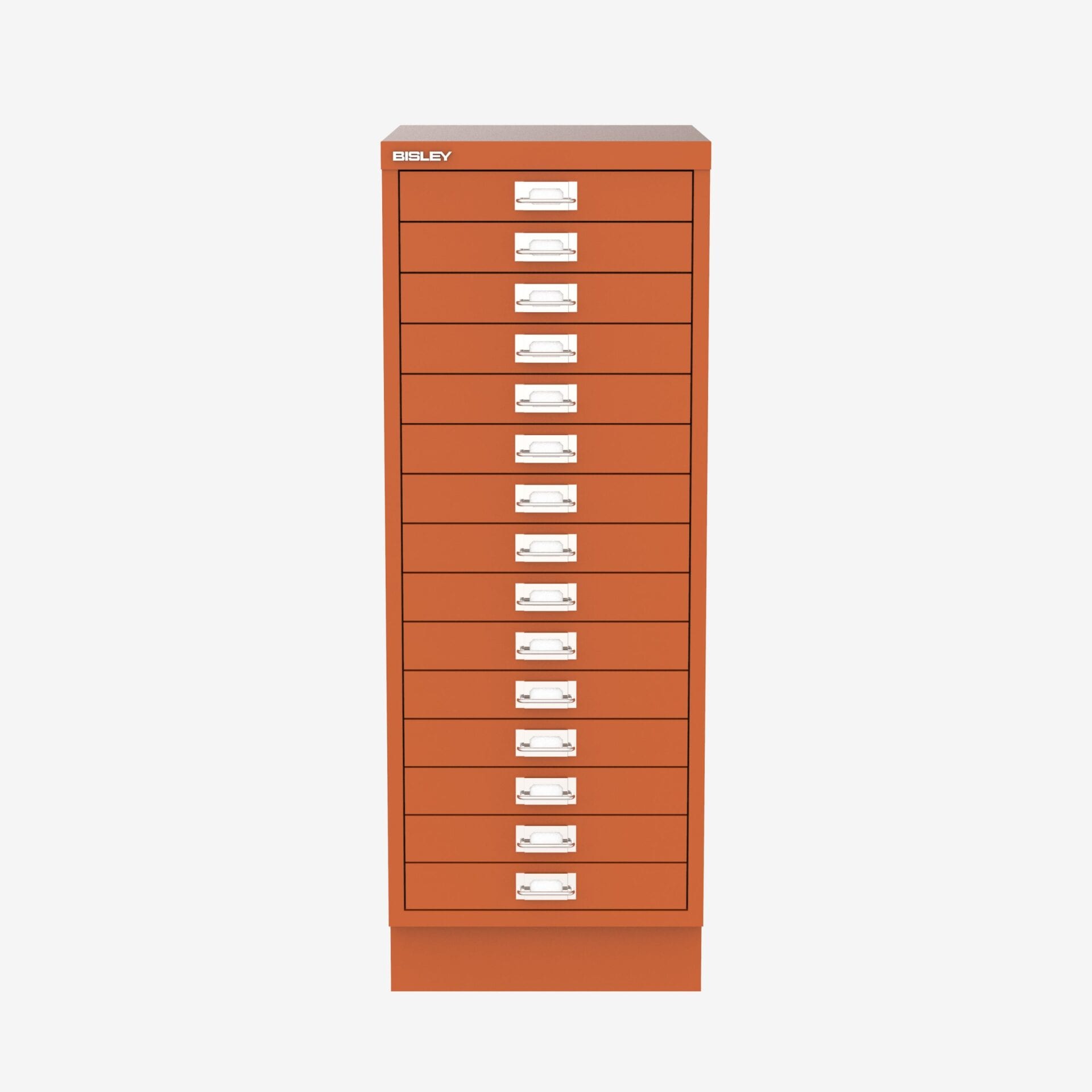 Bisley 15-Drawer MultiDrawer Filing Cabinet in Orange | Bisley Direct