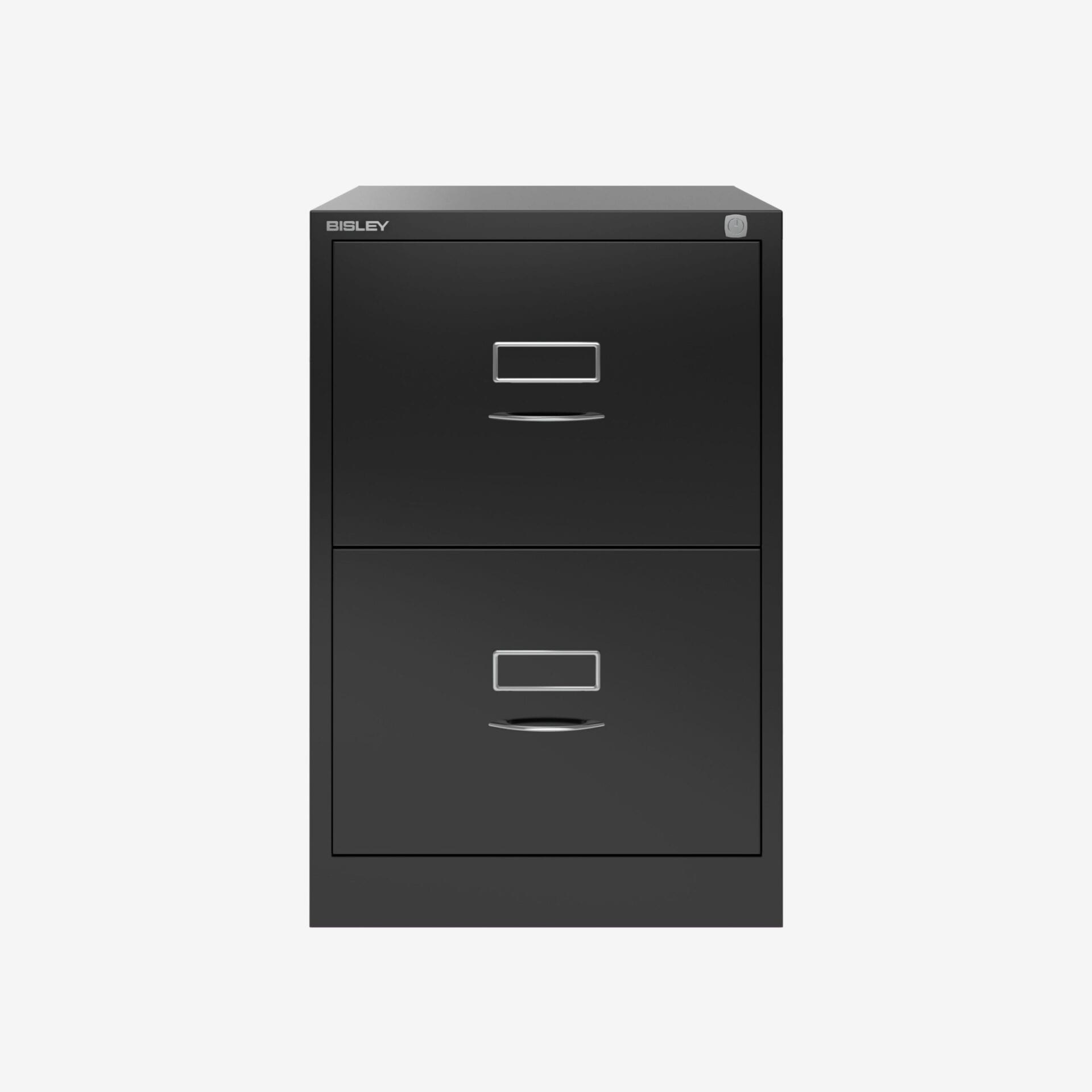 Bisley 2 Drawer Foolscap Filing Cabinet in Black | Shop Bisley Direct