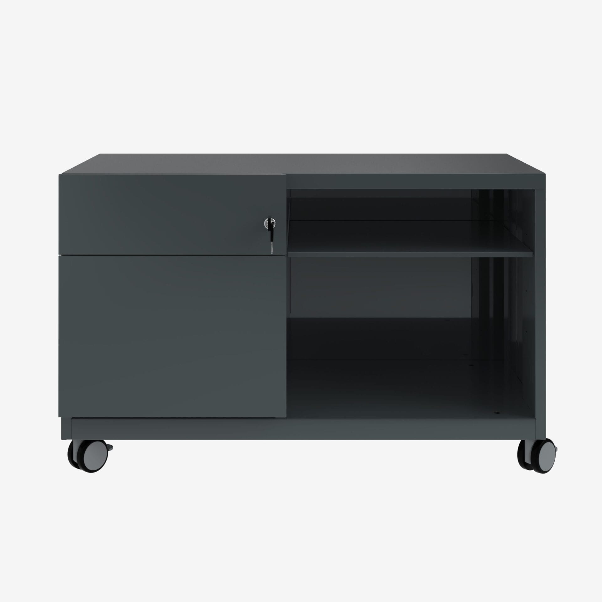 Bisley Caddy Pedestal, 900W in Anthracite Grey | Buy Wholesale with Bisley Direct
