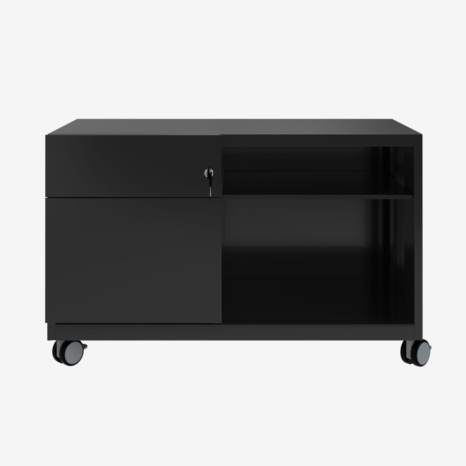 Bisley Caddy Pedestal, 900W in Black | Buy Wholesale with Bisley Direct
