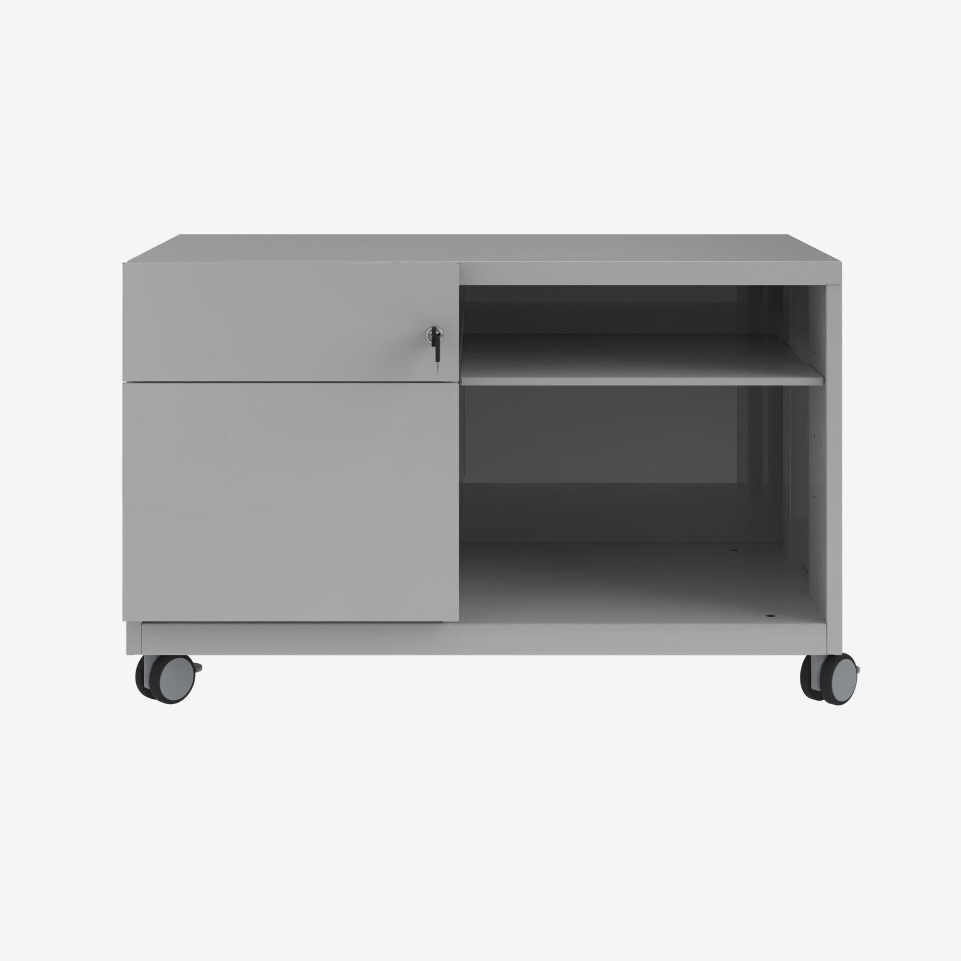 Bisley Caddy Pedestal, 900W in Goose Grey | Buy Wholesale with Bisley Direct