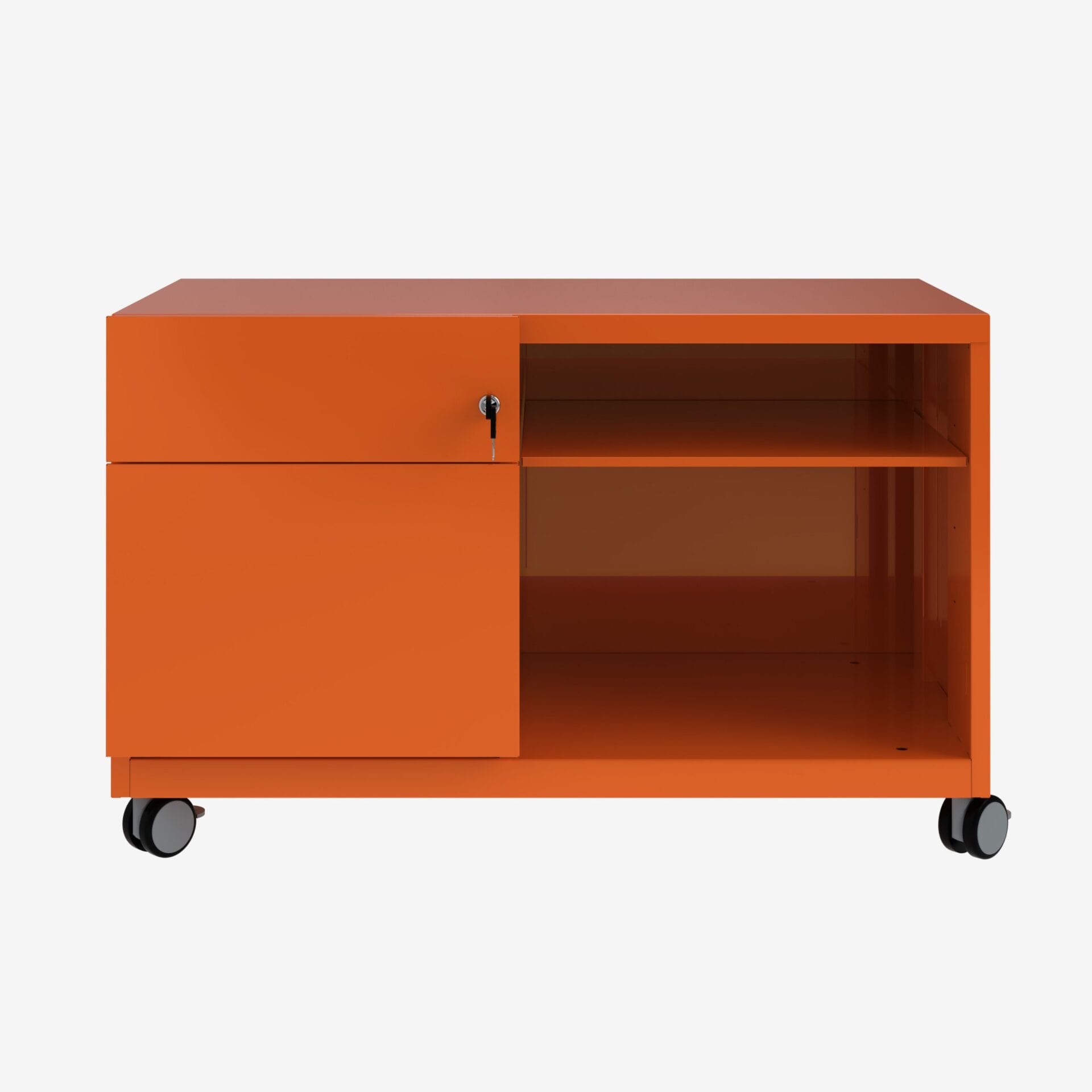 Bisley Caddy Pedestal, 900W in Orange | Buy Wholesale with Bisley Direct