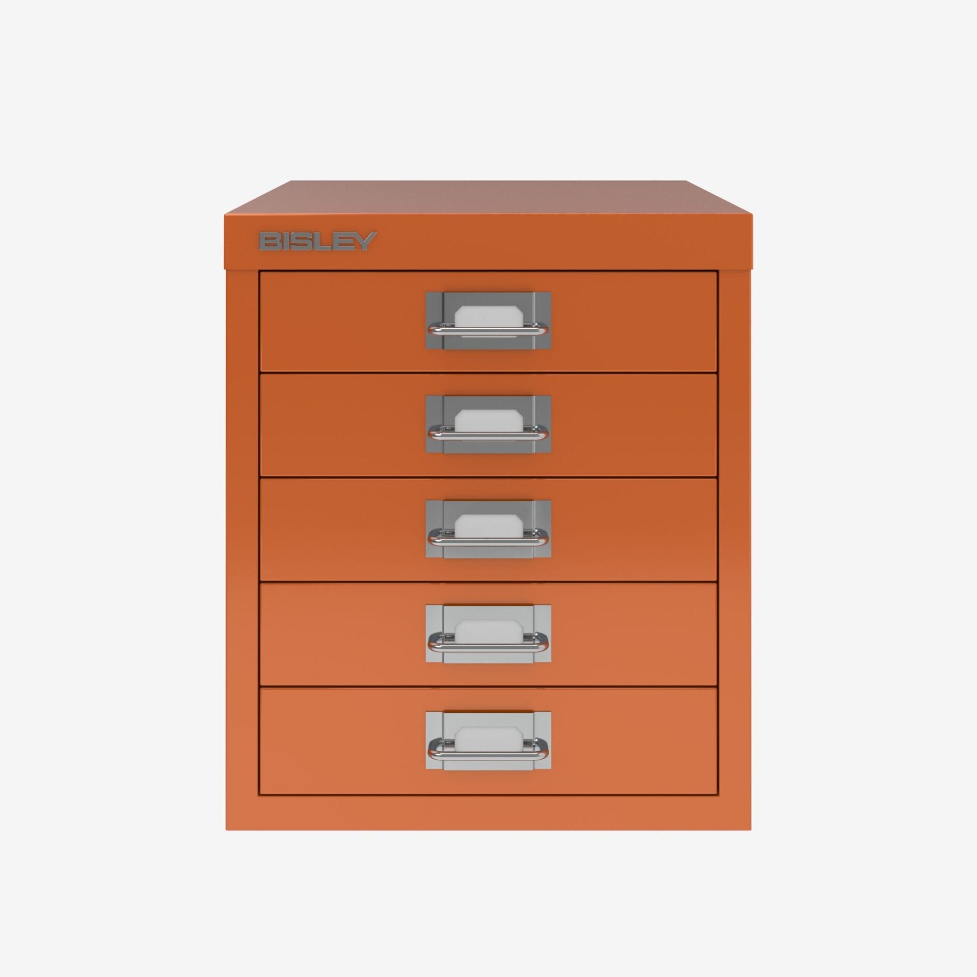 Bisley 5-Drawer Desktop MultiDrawer Steel Cabinet in Orange | Bisley Direct