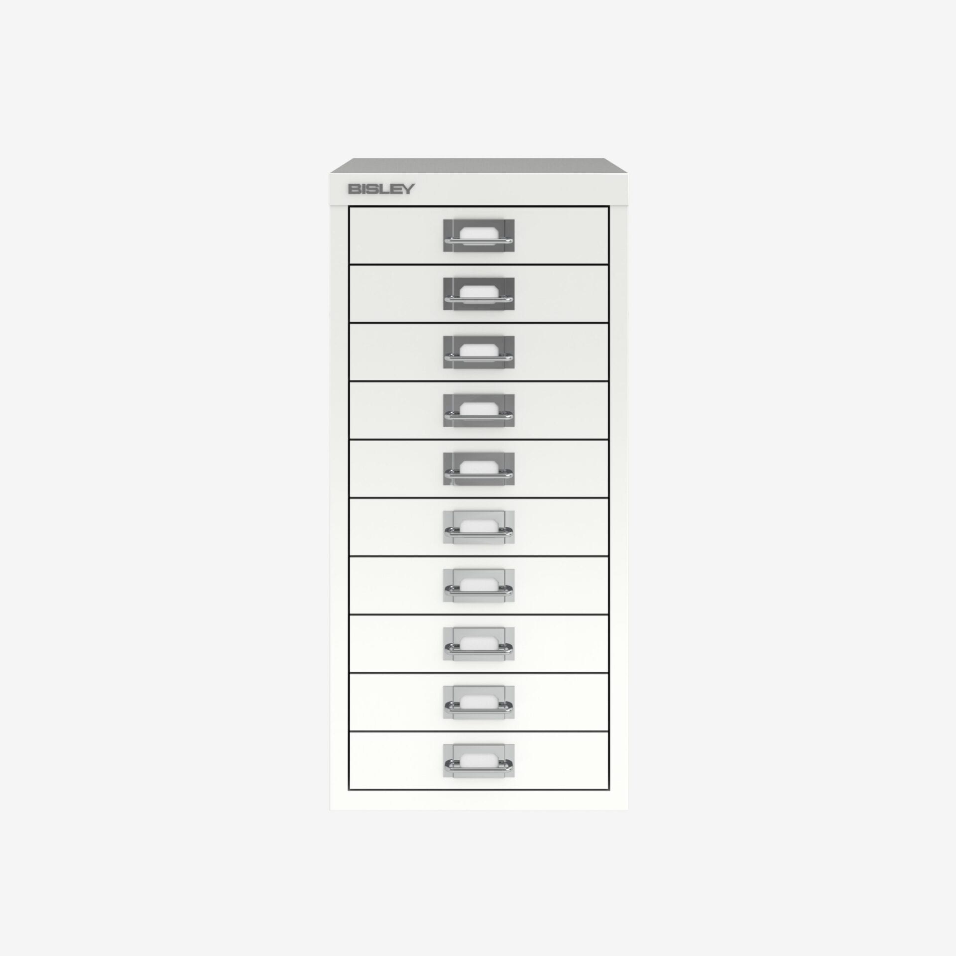 Bulk Buy Bisley 10-Drawer Filing Cabinet A4 in Traffic White | Bisley Direct