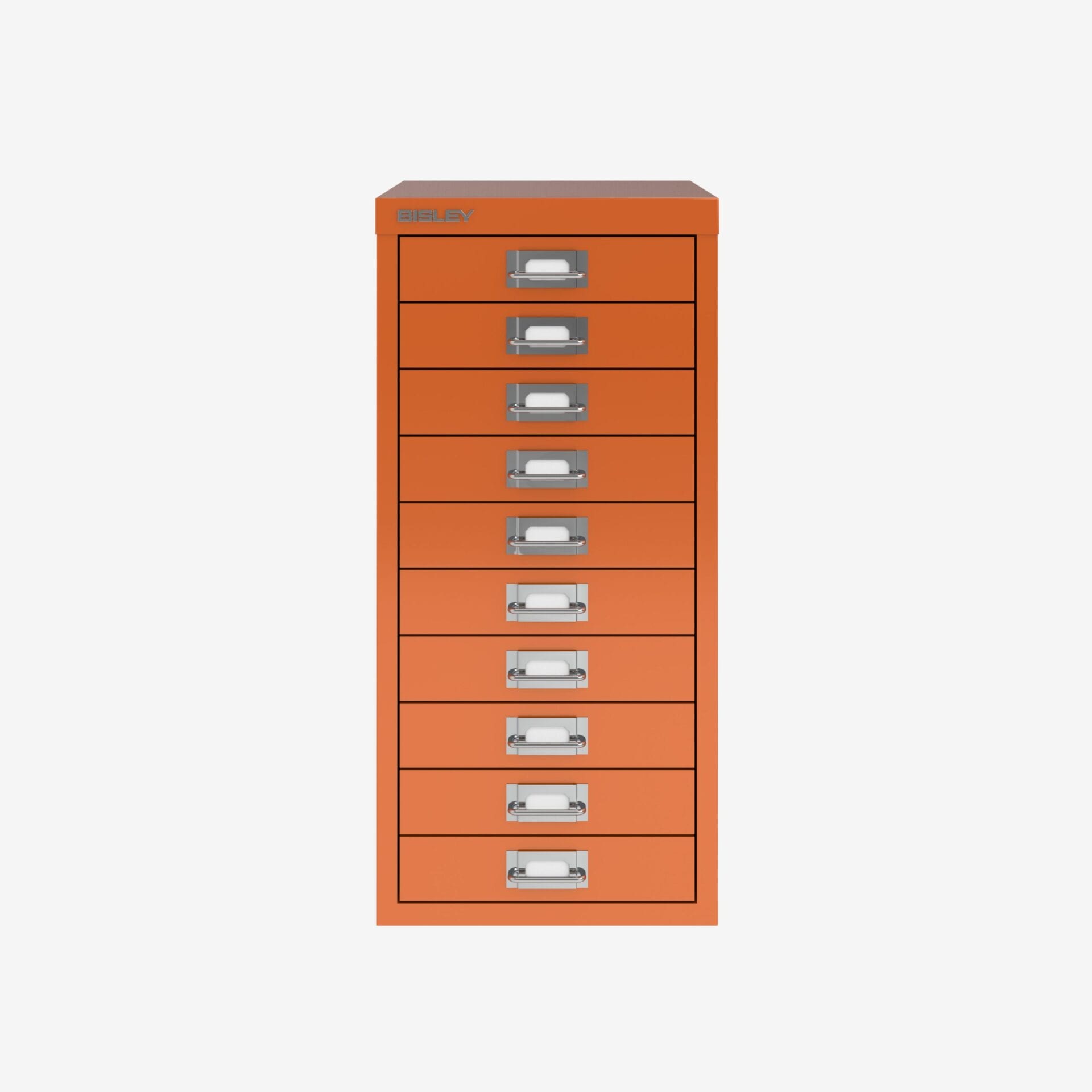 Bulk Buy Bisley 10-Drawer Filing Cabinet A4 in Orange | Bisley Direct