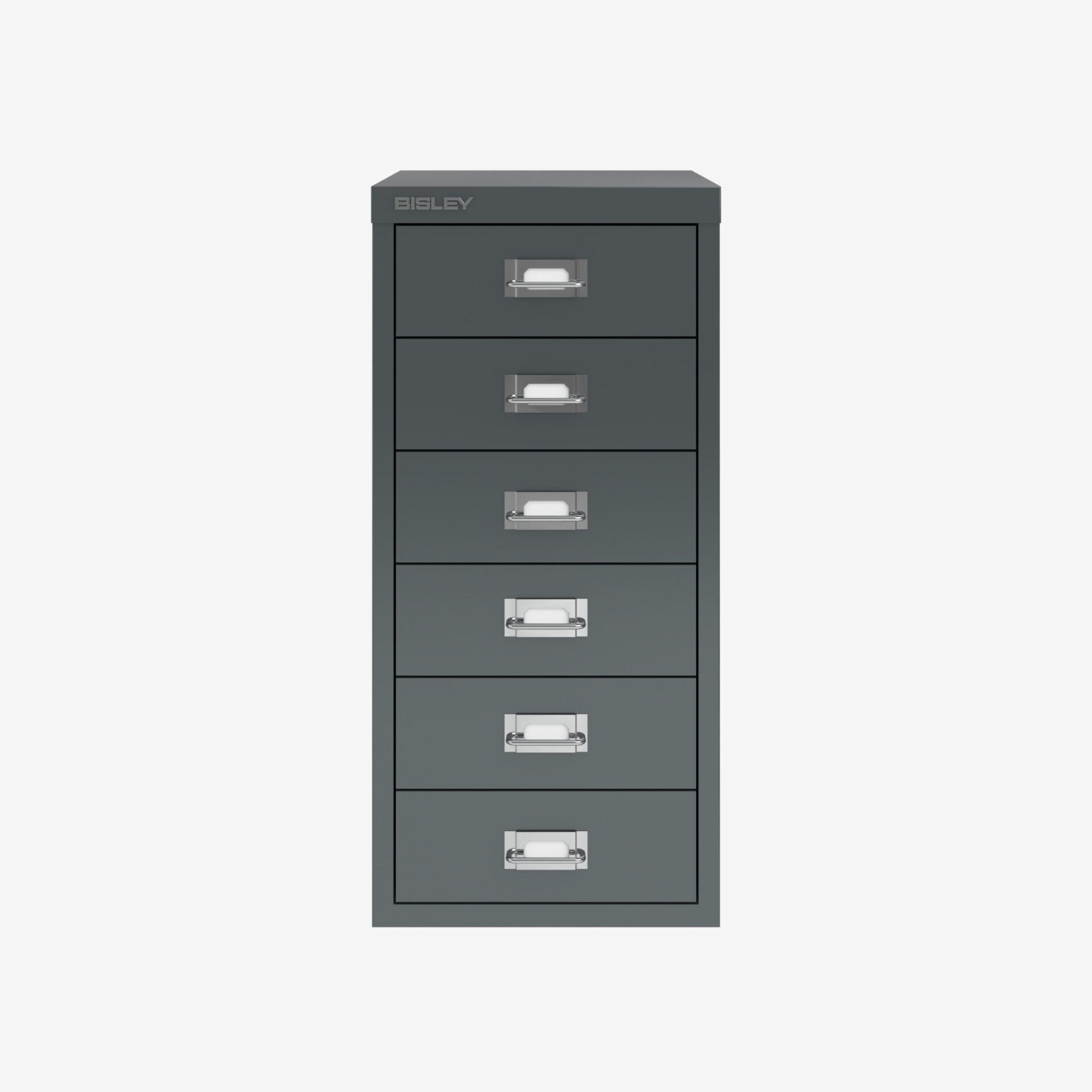 Bisley 6-Drawer Filing Cabinet Wholesale in Anthracite Grey | Bisley Direct
