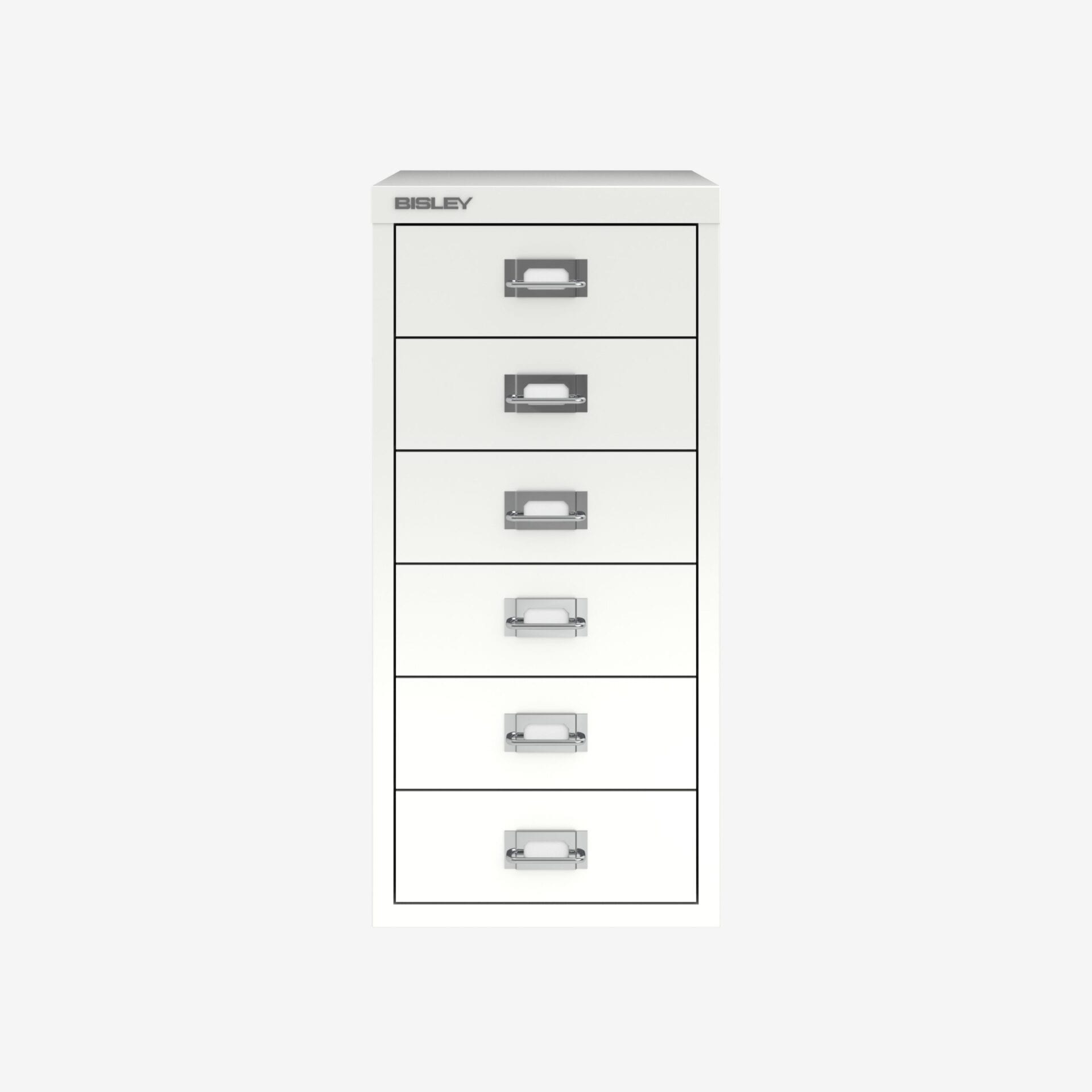 Bisley 6-Drawer Filing Cabinet Wholesale in Traffic White | Bisley Direct