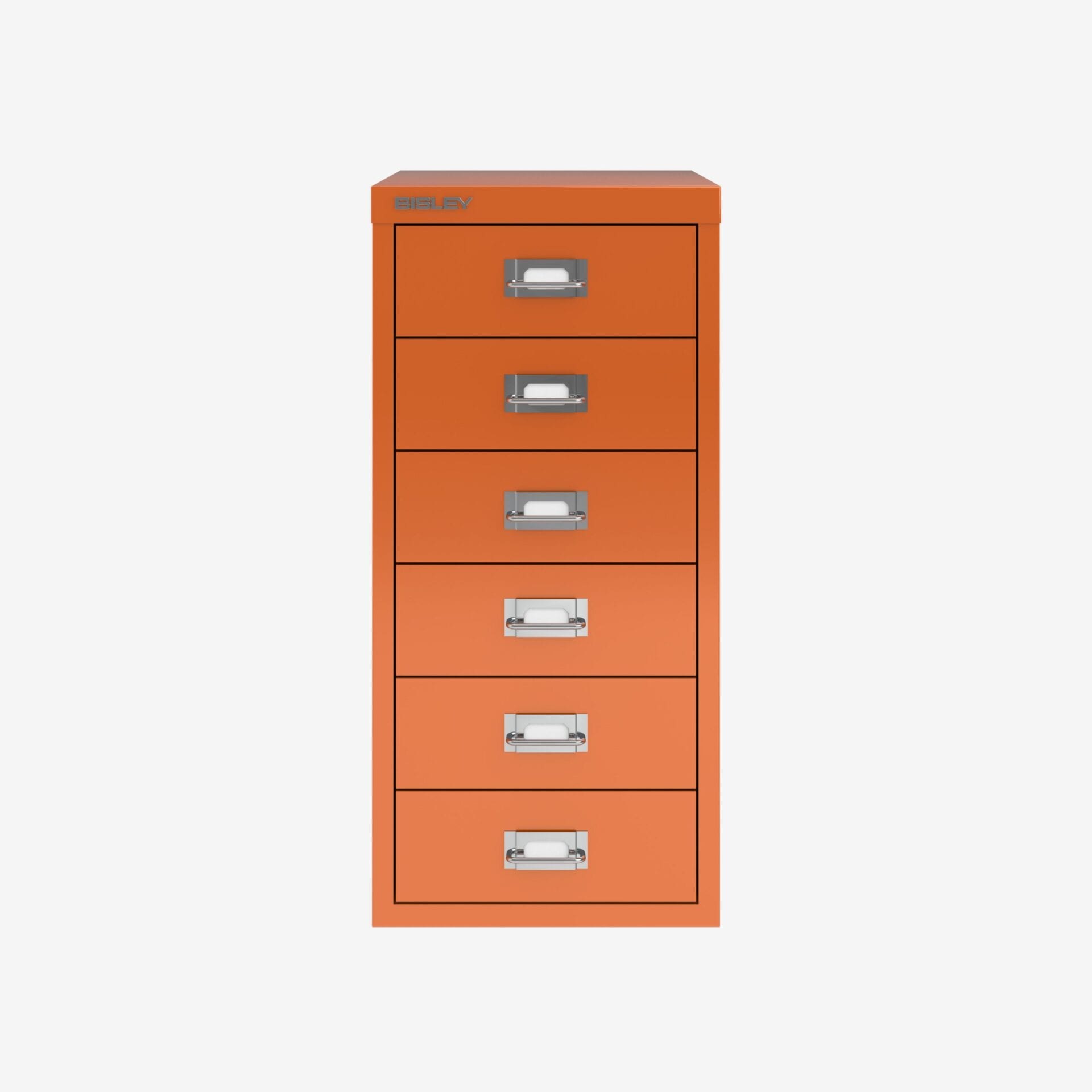Bisley 6-Drawer Filing Cabinet Wholesale in Orange | Bisley Direct