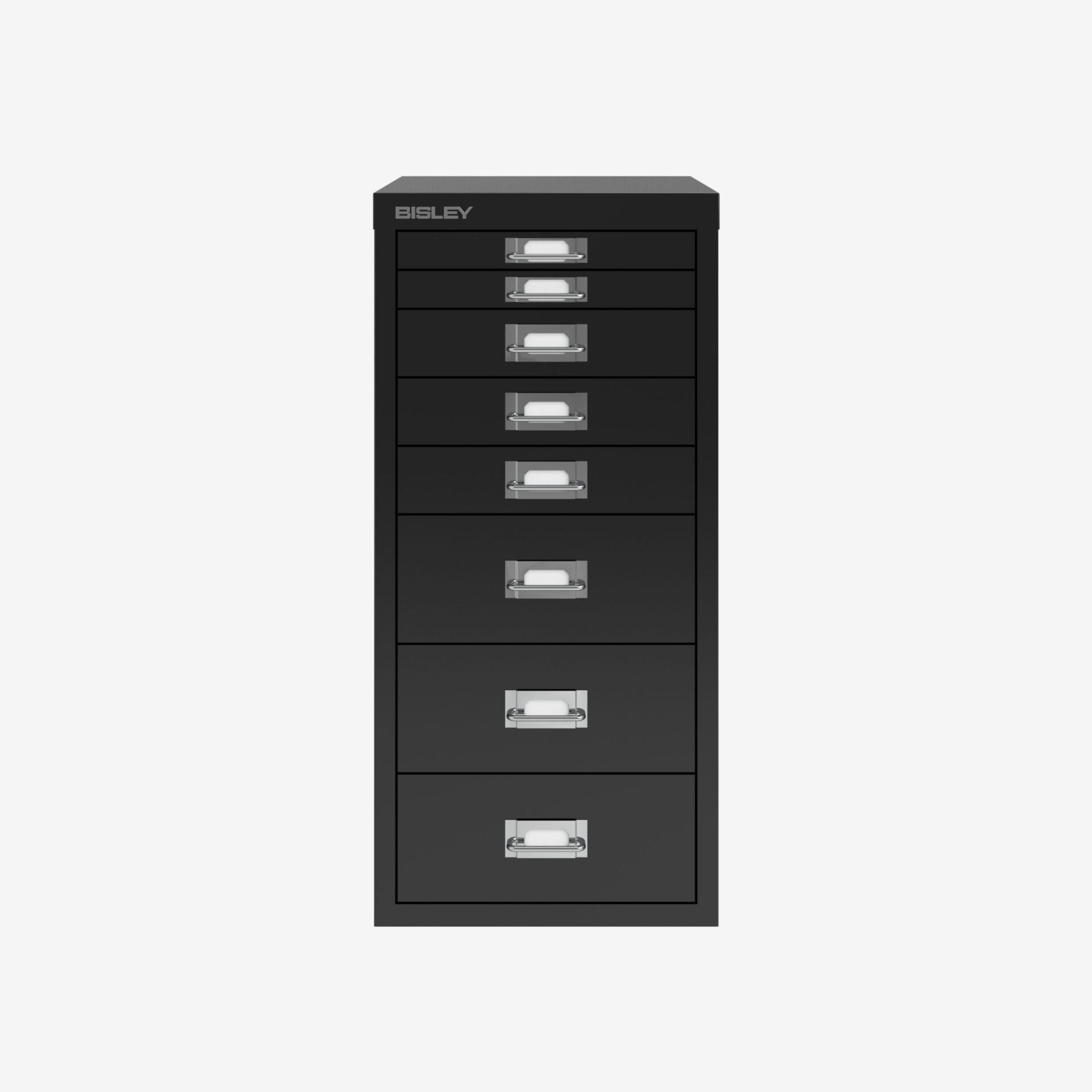 8 Drawer Cabinet MultiDrawer in Black | Office Drawers | Bisley Direct