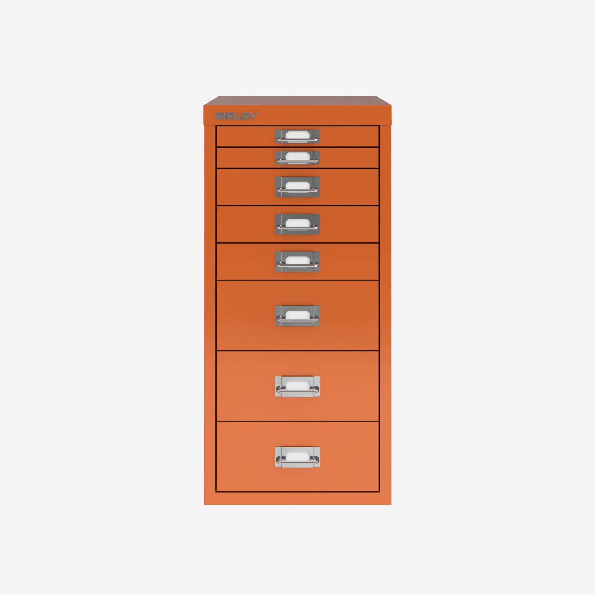 8 Drawer Cabinet MultiDrawer in Orange | Office Drawers | Bisley Direct
