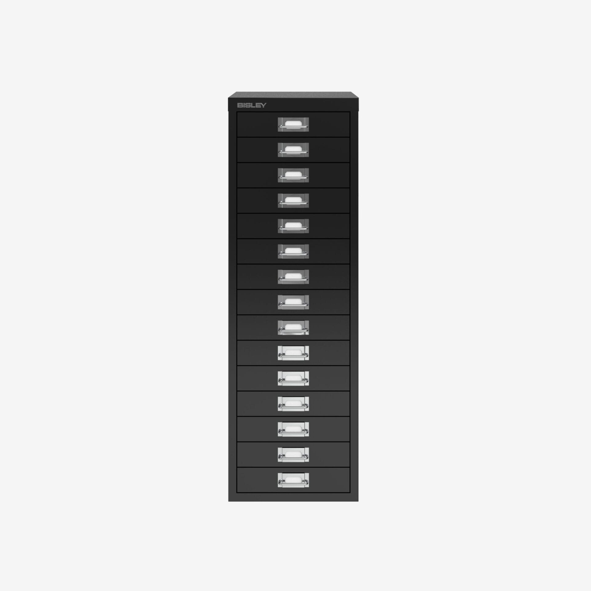 Bisley 15-Drawer Filing Cabinet Wholesale in Black | Bisley Direct