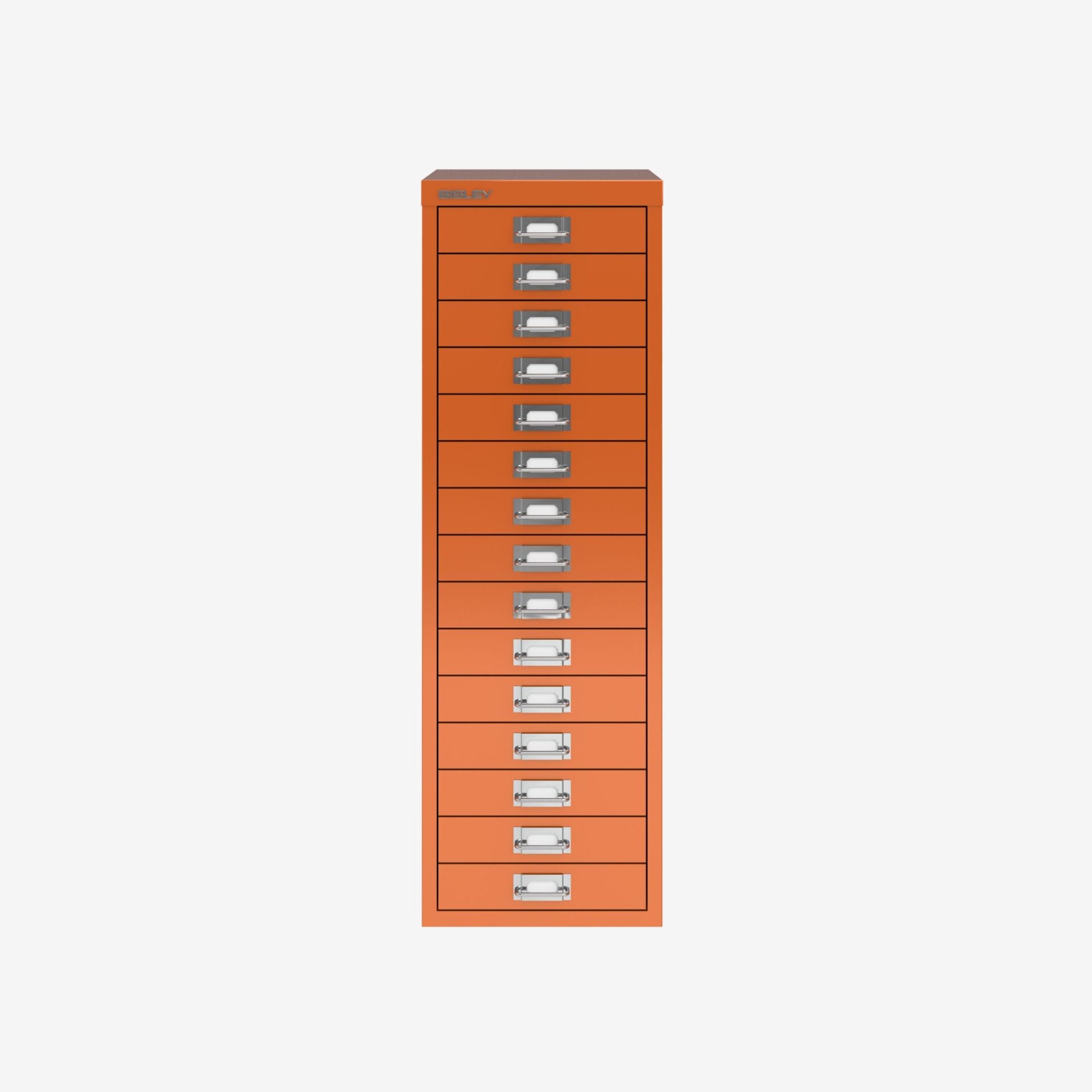 Bisley 15-Drawer Filing Cabinet Wholesale in Orange | Bisley Direct