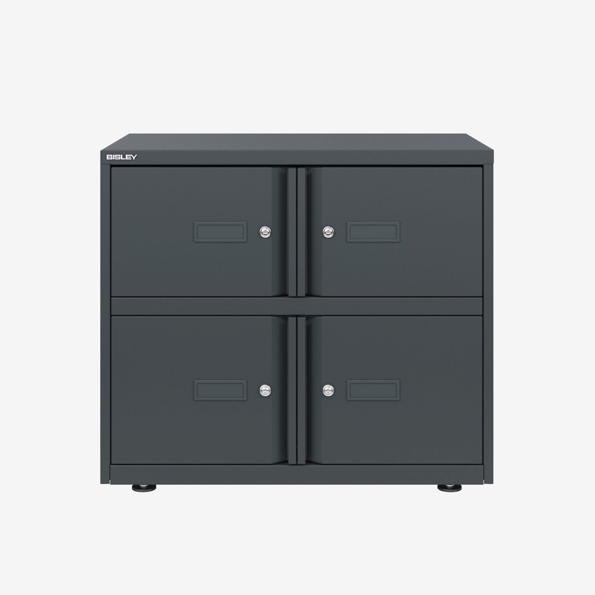 Bisley Lodge Double Front Locker Cabinet in Anthracite Grey | Bisley Direct