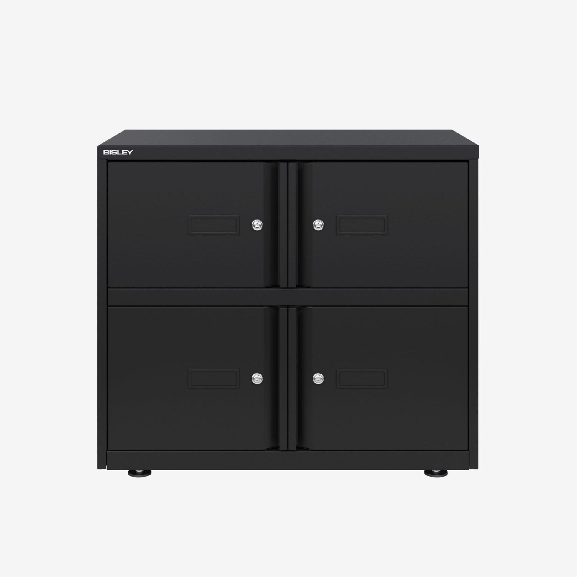 Bisley Lodge Double Front Locker Cabinet in Black | Bisley Direct