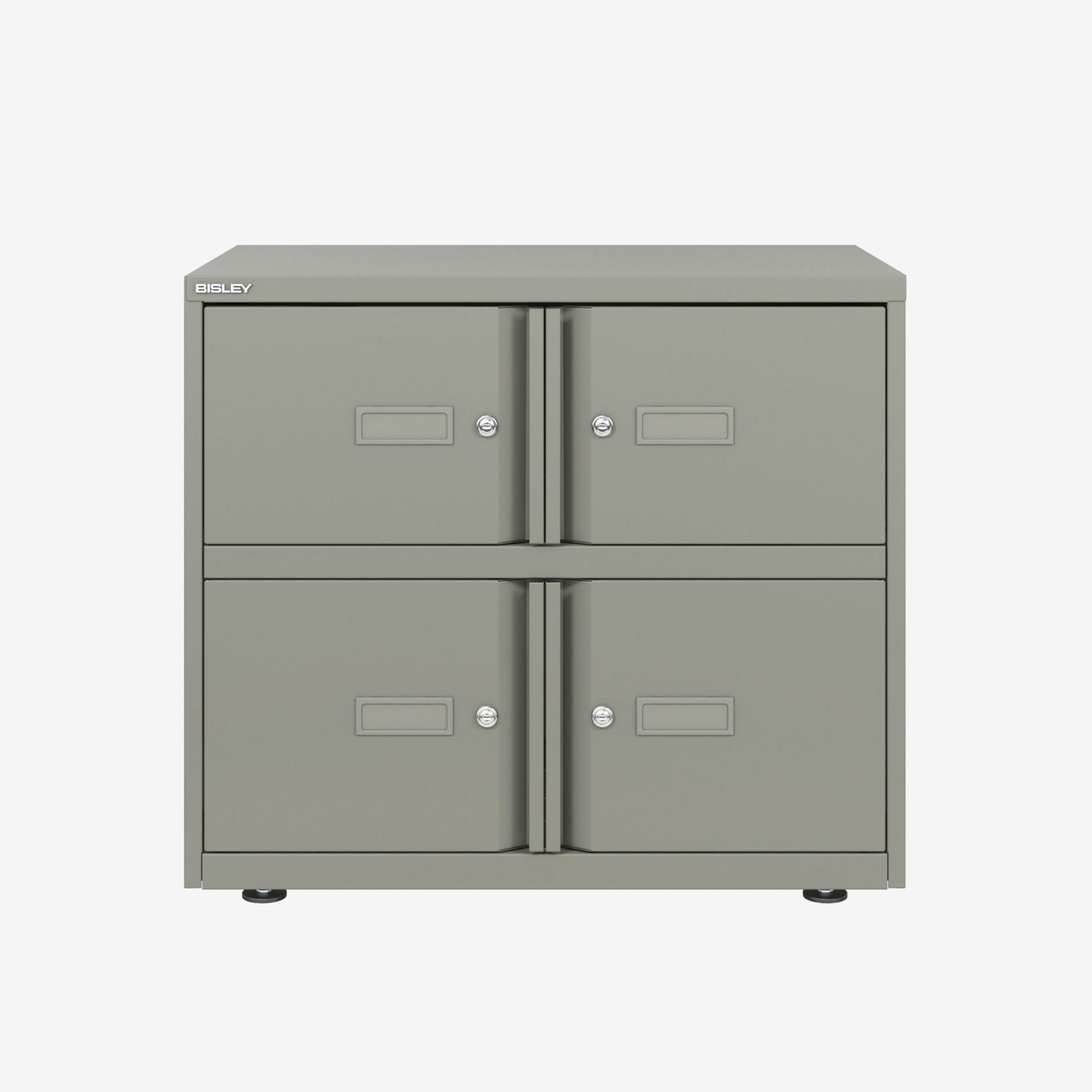 Bisley Lodge Double Front Locker Cabinet in Goose Grey | Bisley Direct