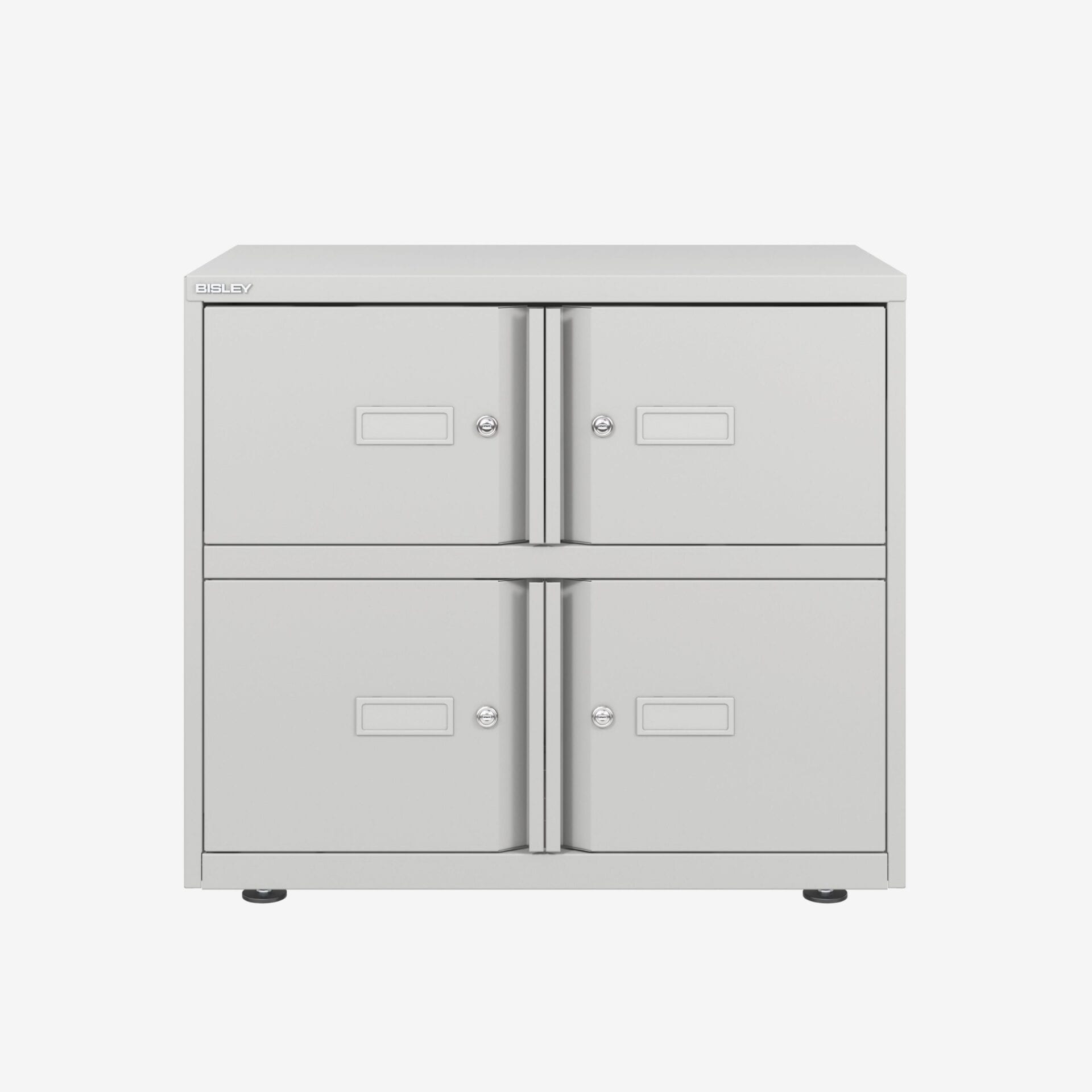 Bisley Lodge Double Front Locker Cabinet in Traffic White | Bisley Direct