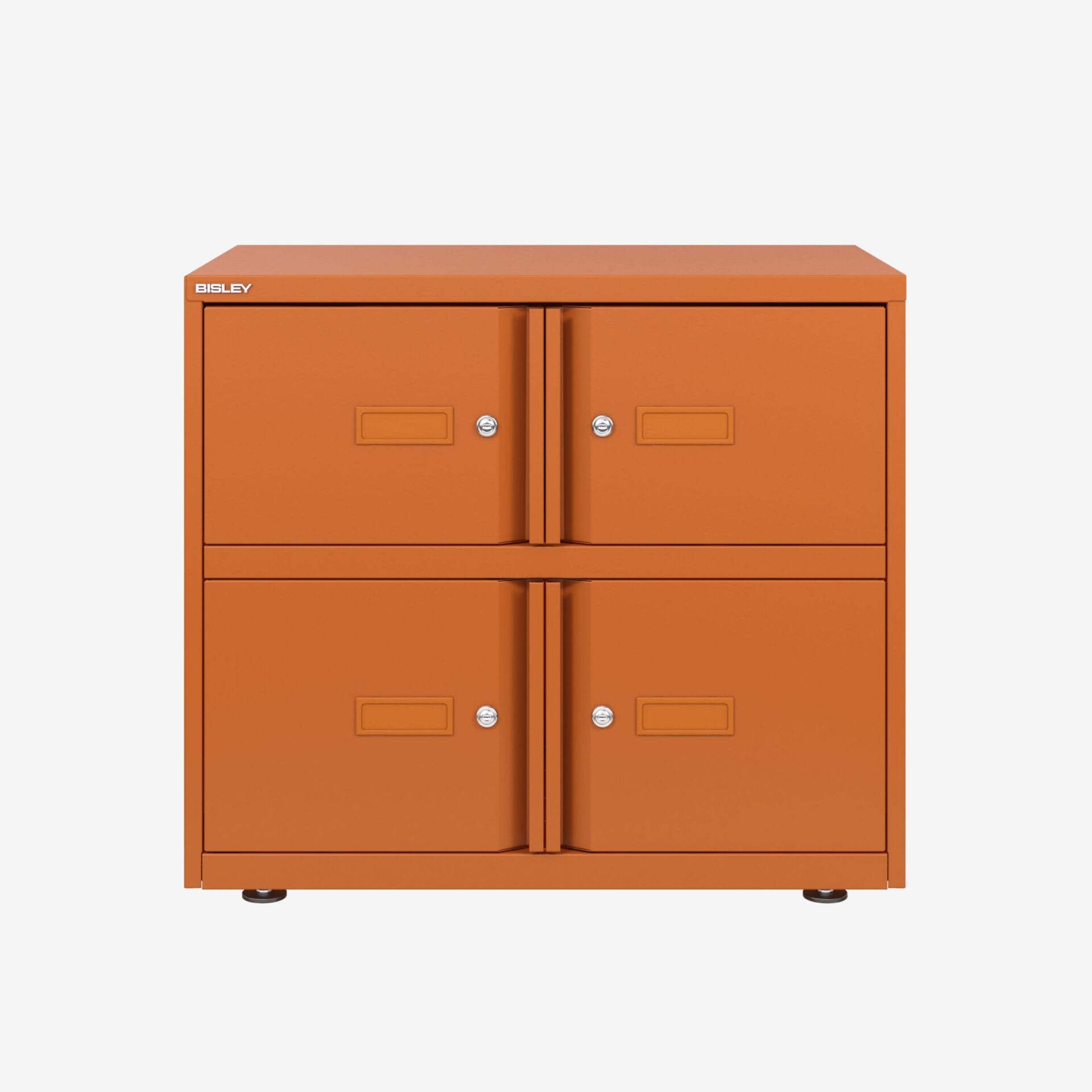 Bisley Lodge Double Front Locker Cabinet in Orange | Bisley Direct