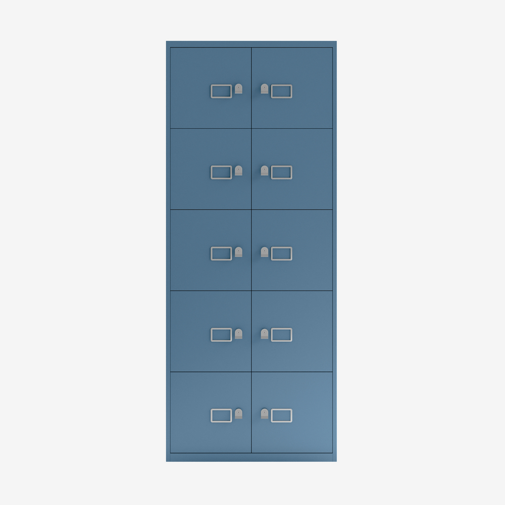 10 Door Storage Cabinet in Blue | Large Metal Storage Cabinet