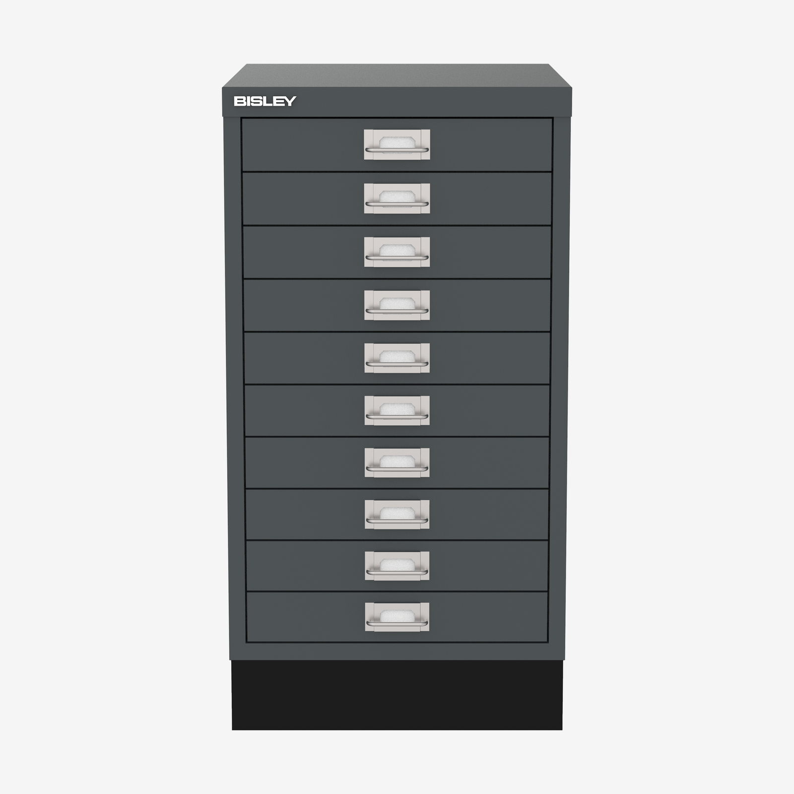 Bulk Buy Bisley 10-MultiDrawer Filing Cabinet in Anthracite Grey | Bisley Direct