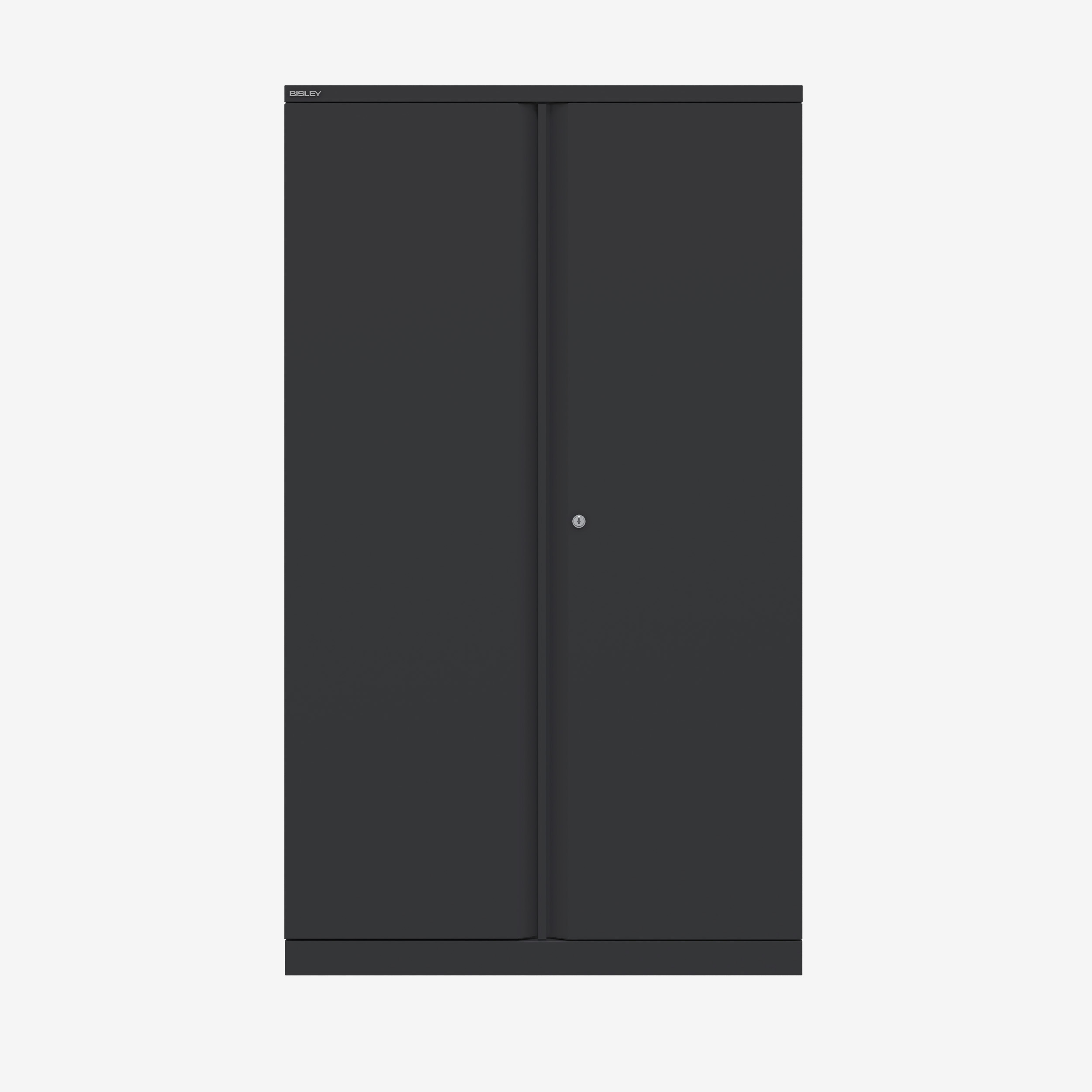 1570MM Tall Metal Office Cupboard in Black | Metal Lockable Cupboard