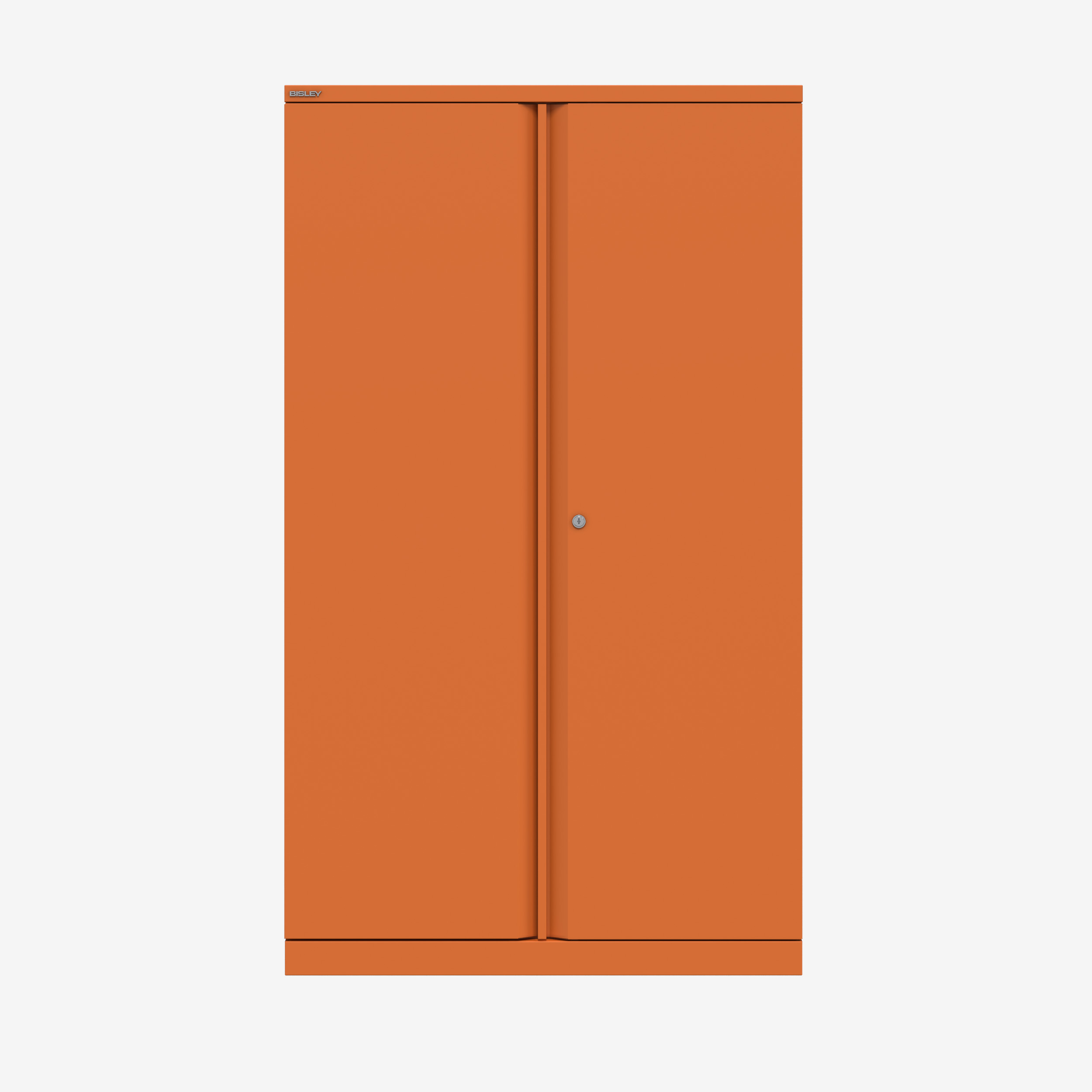 1570MM Tall Metal Office Cupboard in Orange | Metal Lockable Cupboard