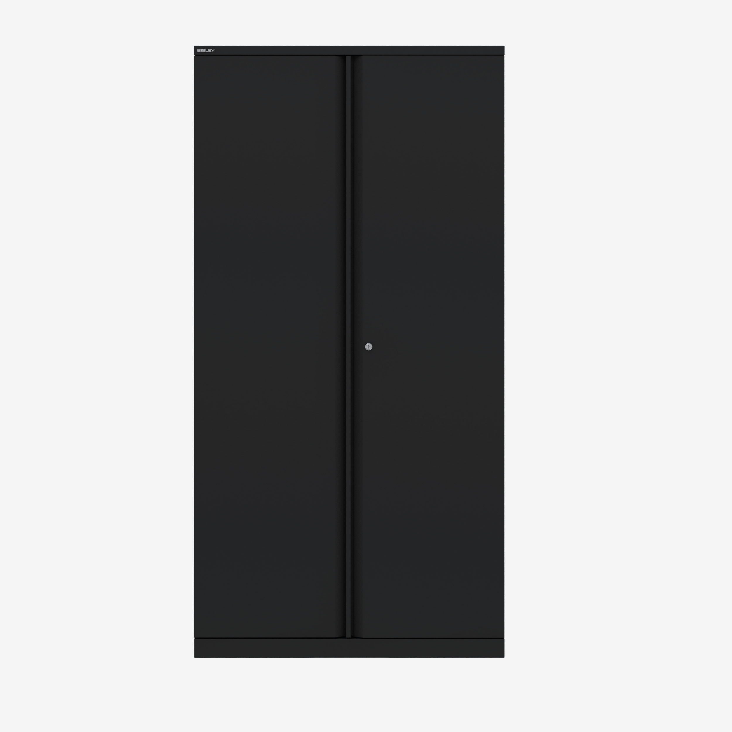 1970MM Tall Metal Office Cupboard in Black | Metal Lockable Cupboard