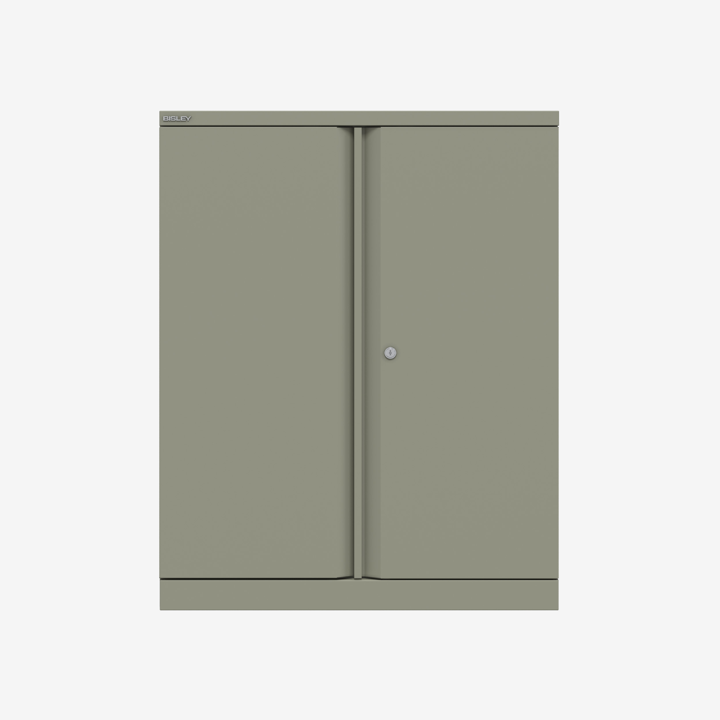 1000MM Wide Metal Lockable Cupboard in Goose Grey | Bisley Direct