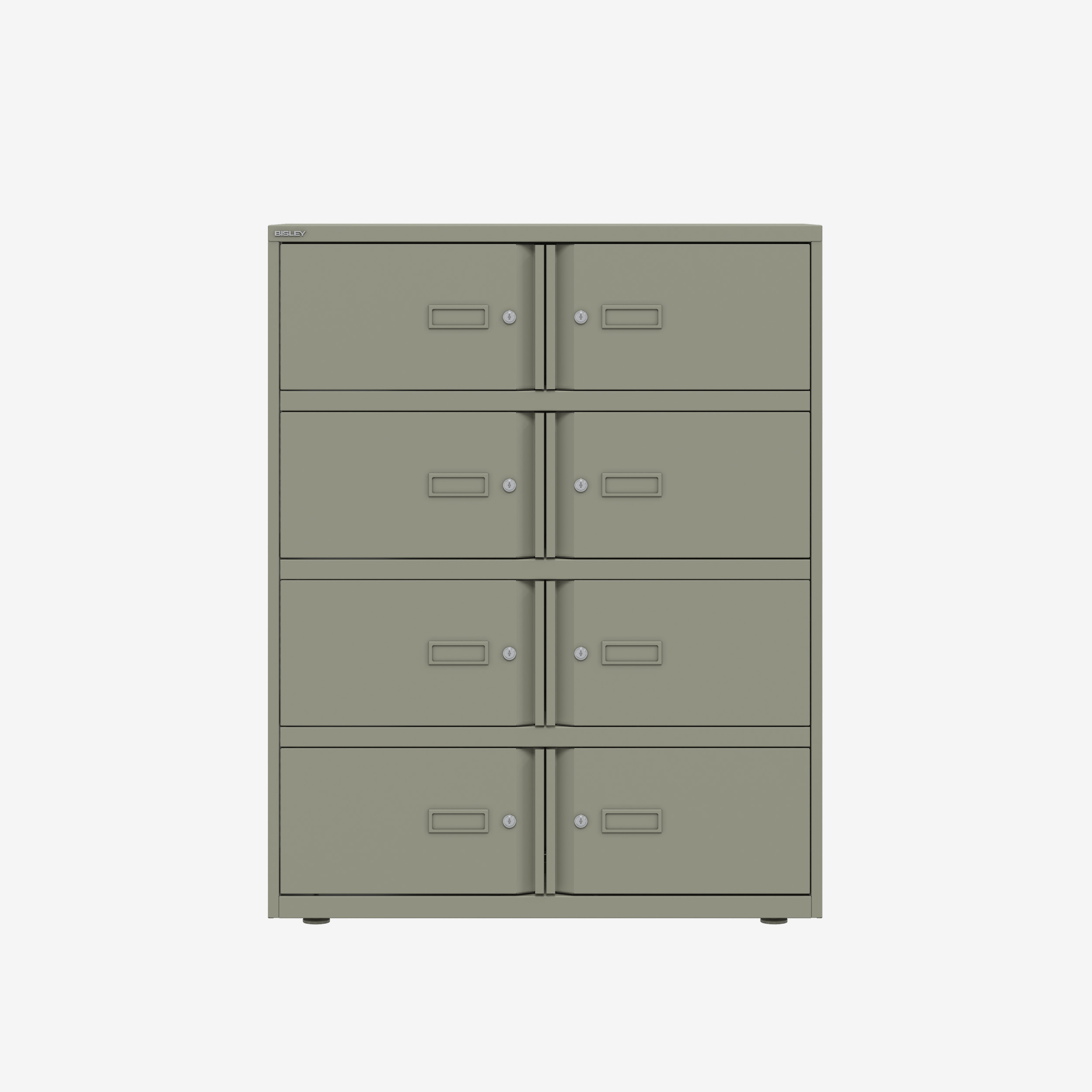 8 Door Large Metal Office Cabinet in Anthracite Grey | Bisley Lodge