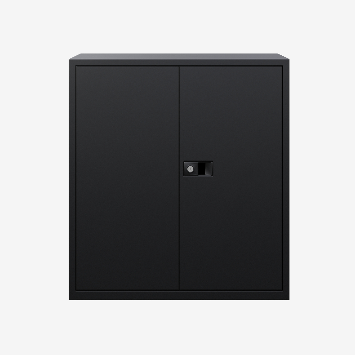 Lockable Stationary Cupboard in Black | Bisley Direct