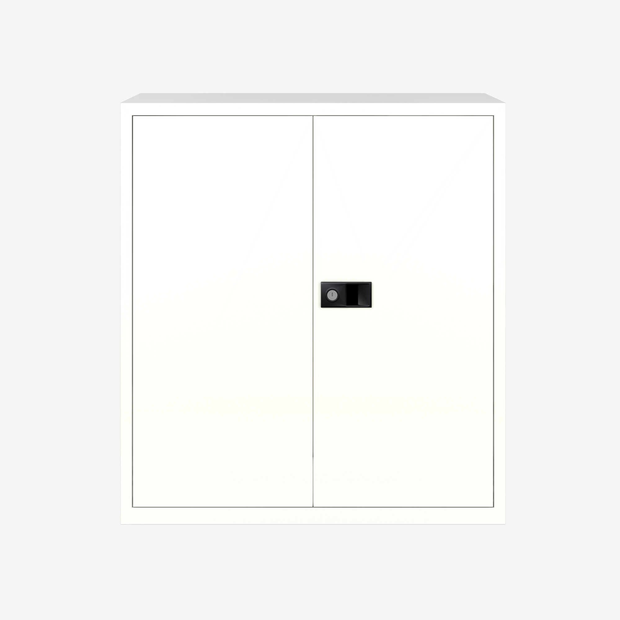 Lockable Stationary Cupboard in Chalk | Bisley Direct