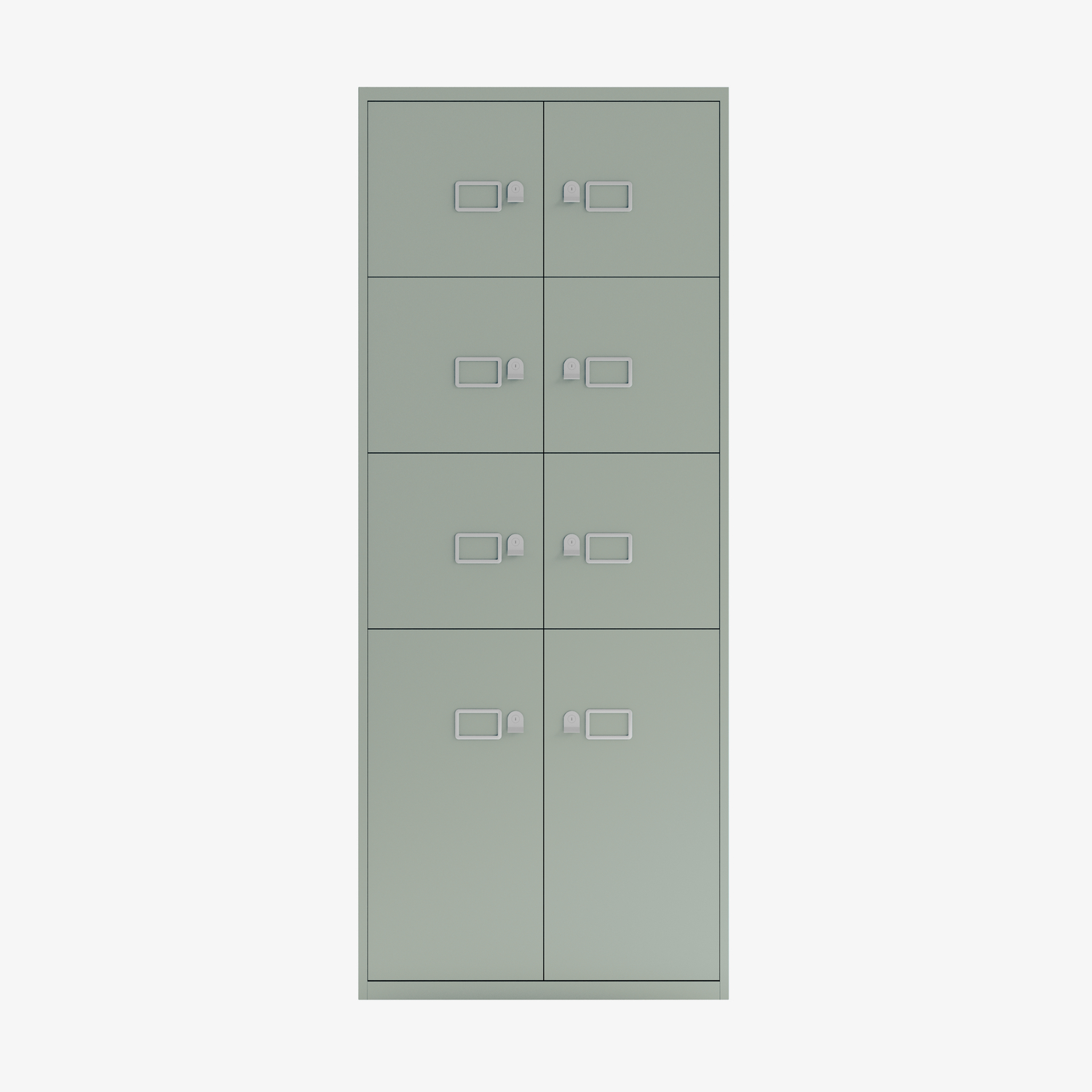 Large Metal Office Cabinet with 8 Doors in Regent | Bisley Direct