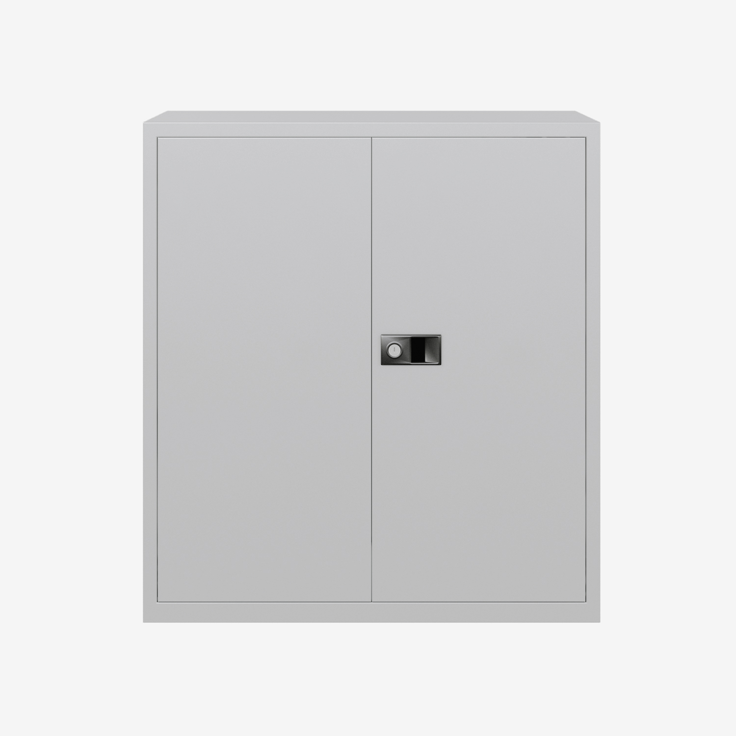 Lockable Stationary Cupboard in Goose Grey | Bisley Direct