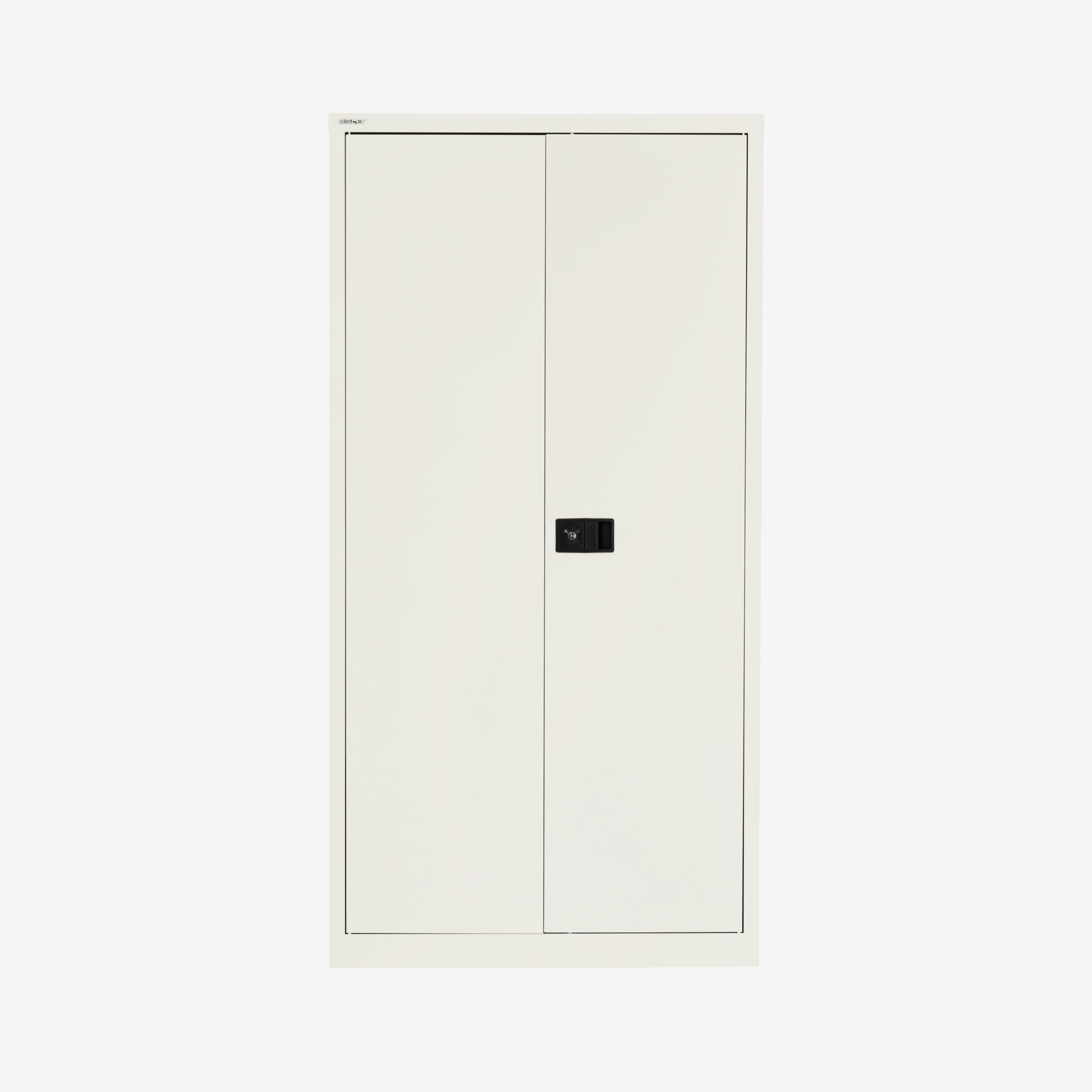 Metal Office Stationary Cupboard in Chalk | Bisley Direct
