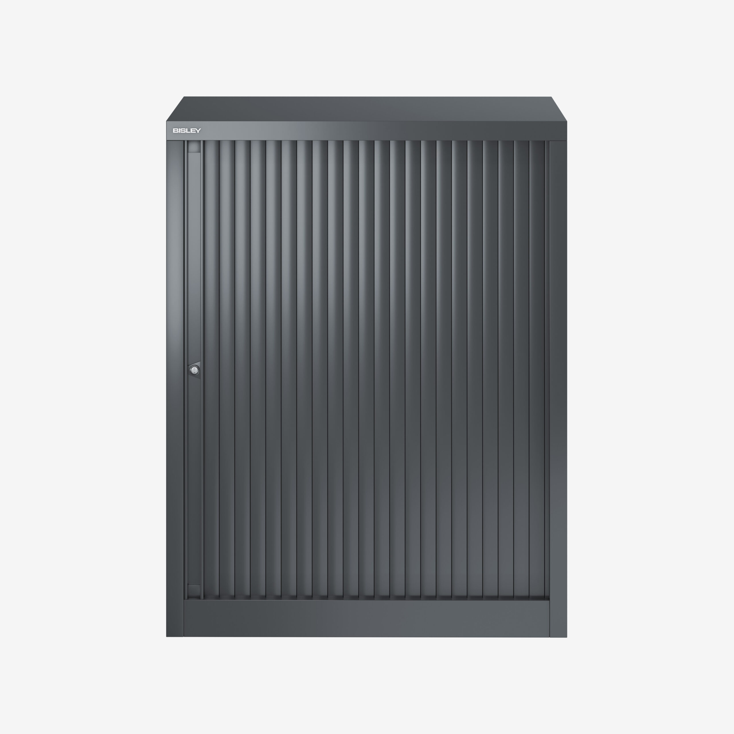 800mm Wide Compact Tambour Unit in Anthracite Grey | Bisley Direct