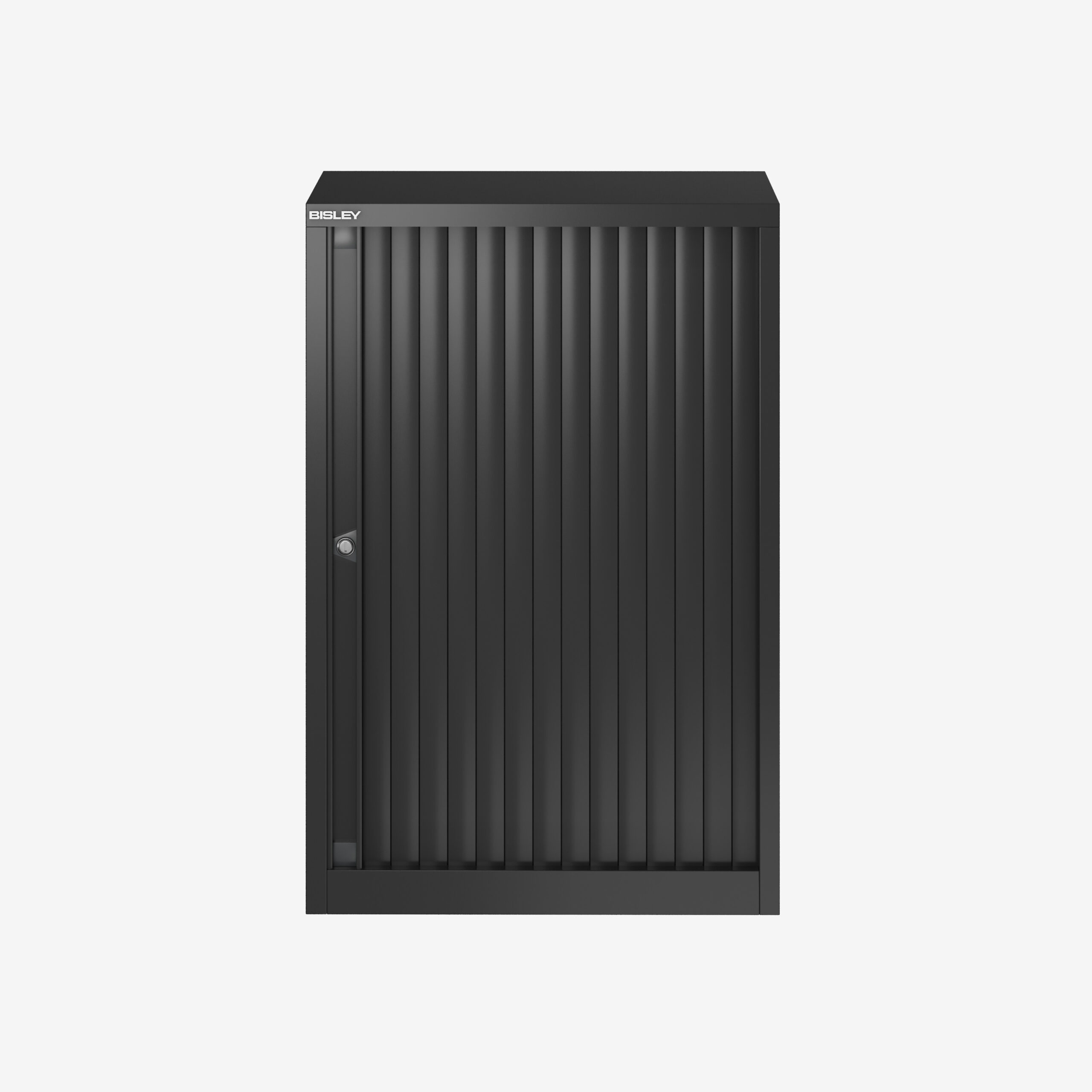 800mm Wide Tambour Storage Unit in Black | Bisley Direct