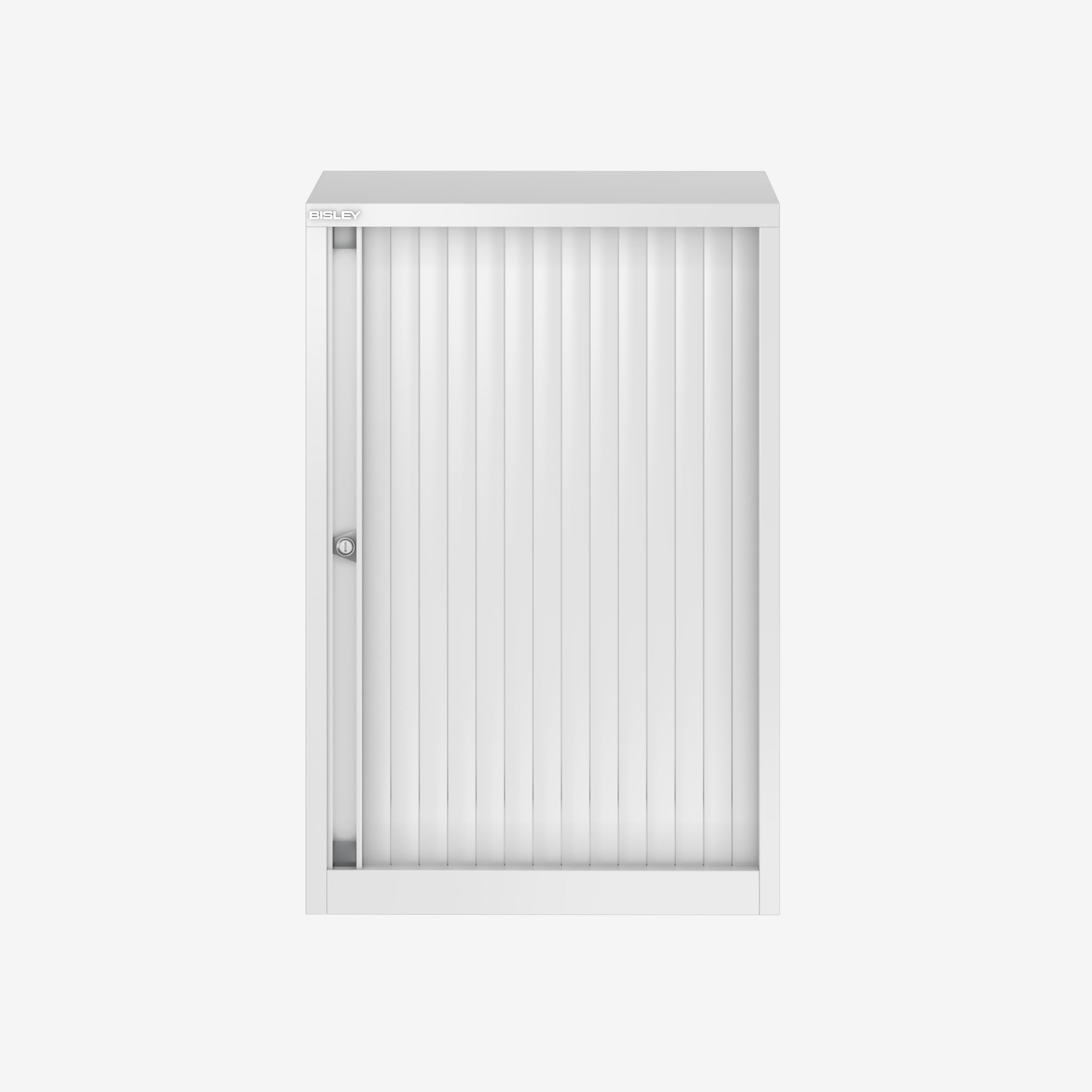 800mm Wide Tambour Storage Unit in Traffic White | Bisley Direct