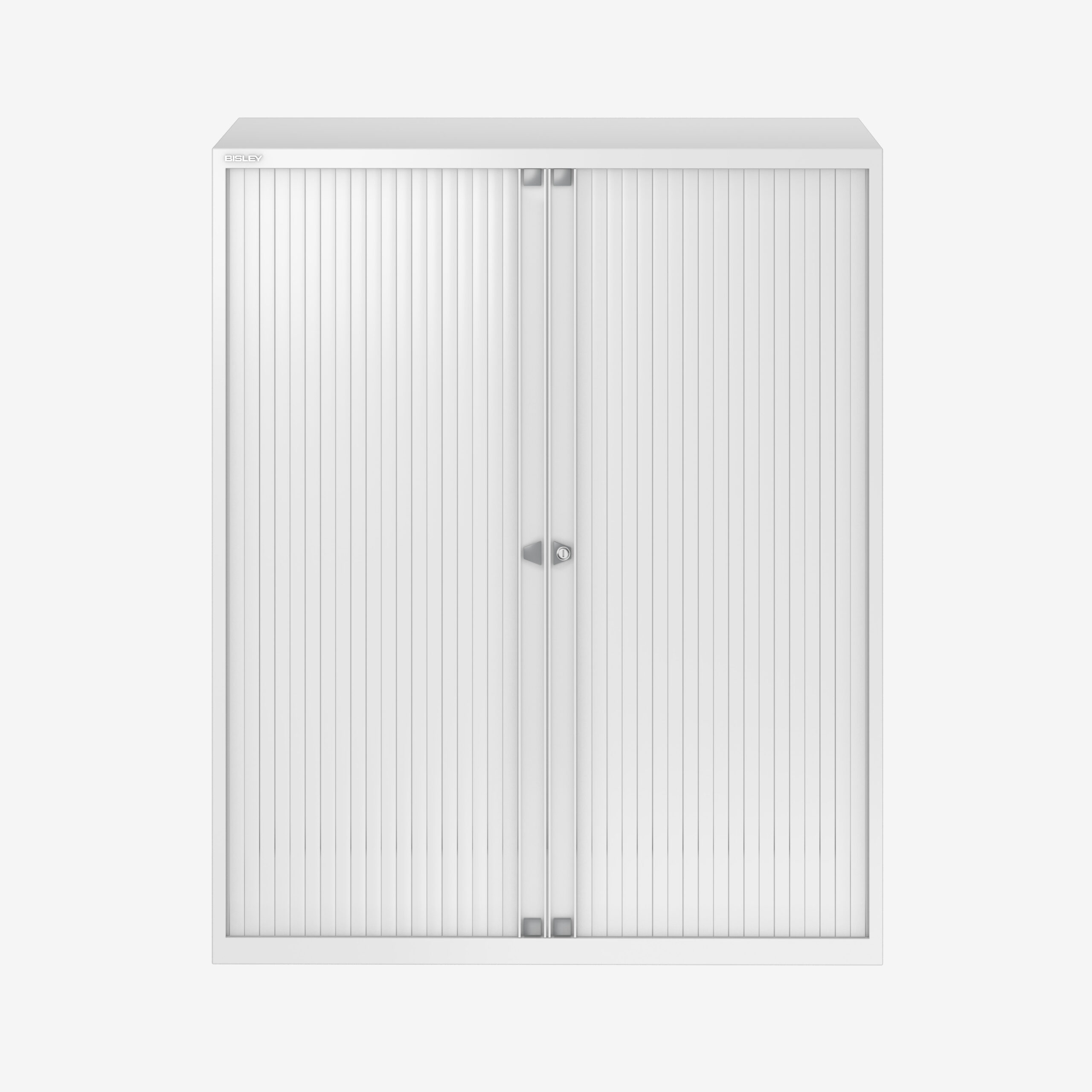 Metal Storage Unit for Offices in Traffic White | Tambour Unit | Bisley Direct