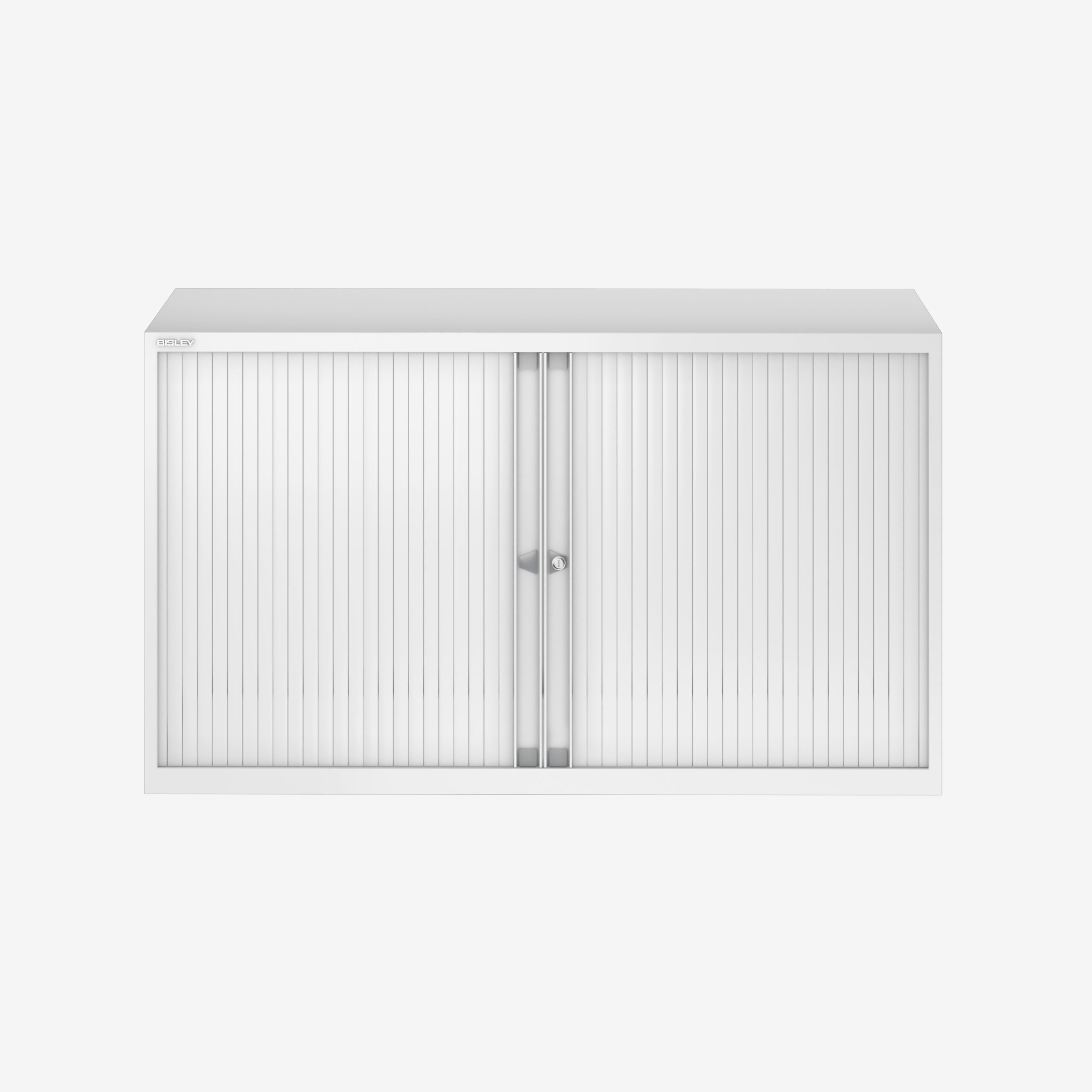 Low Tambour Unit for Offices in Traffic White | Bisley Direct