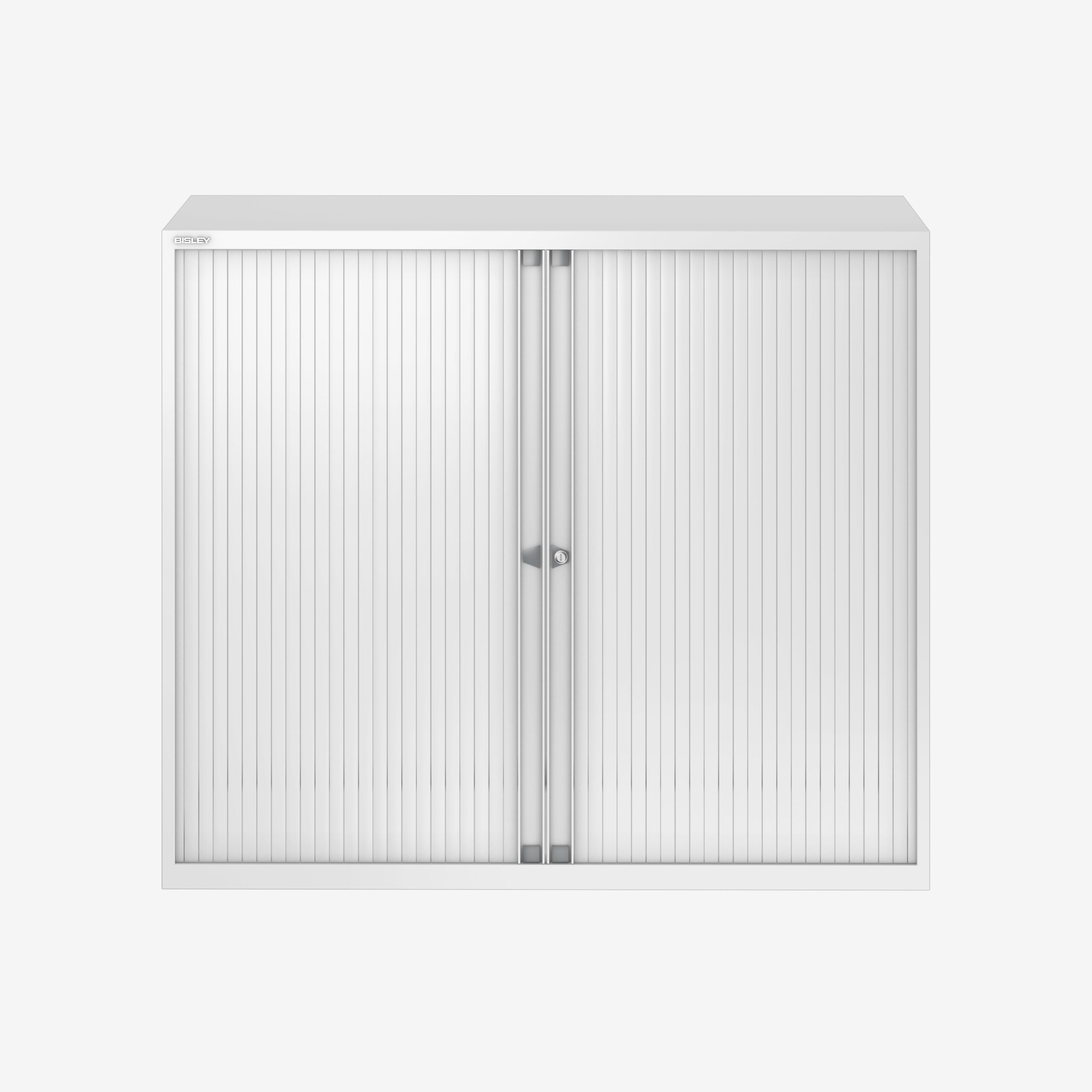1200mm Wide Tambour Unit in Traffic White | Bisley Direct
