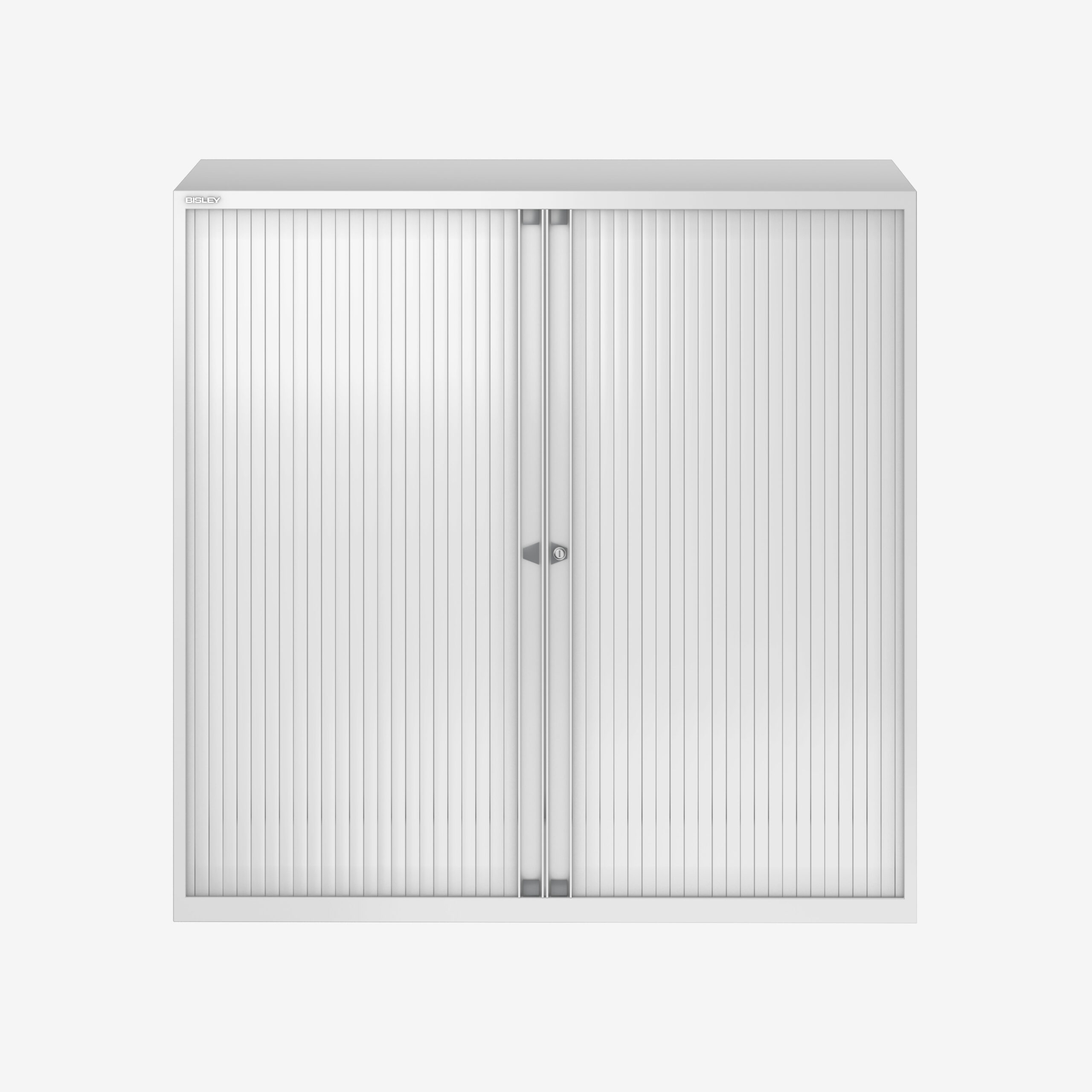 1200mm Wide A4 Euro Tambour Unit in Traffic White | Bisley Direct