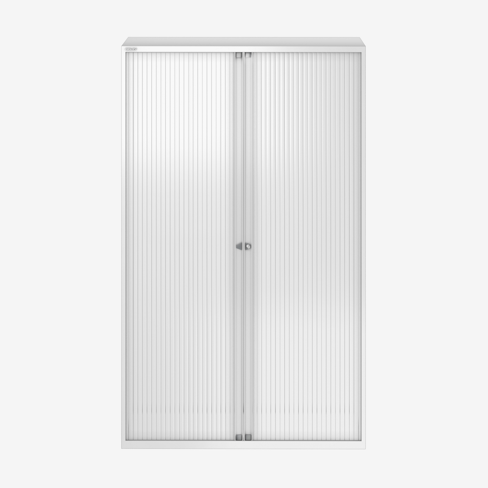 Tall Euro Tambour Unit for Offices in Traffic White | Bisley Direct