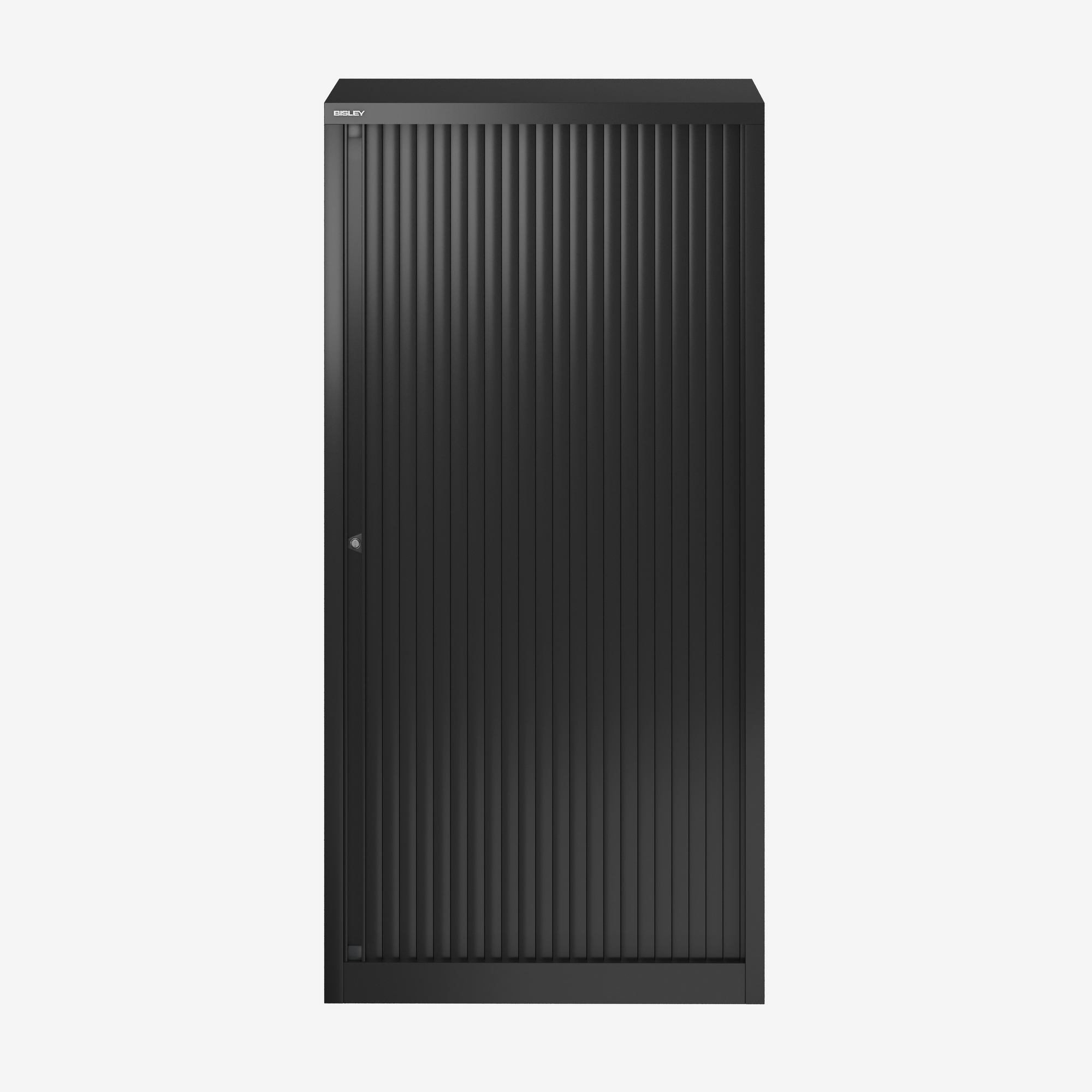 800mm Wide Euro Tambour Unit Office Storage in Black | Bisley Direct