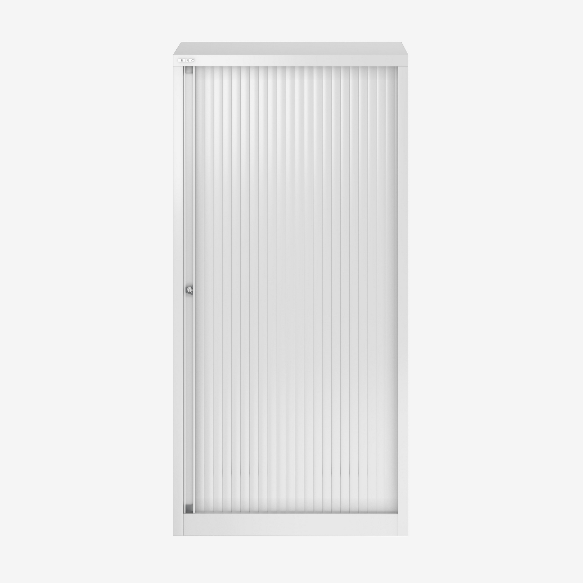 800mm Wide Euro Tambour Unit Office Storage in Traffic White | Bisley Direct